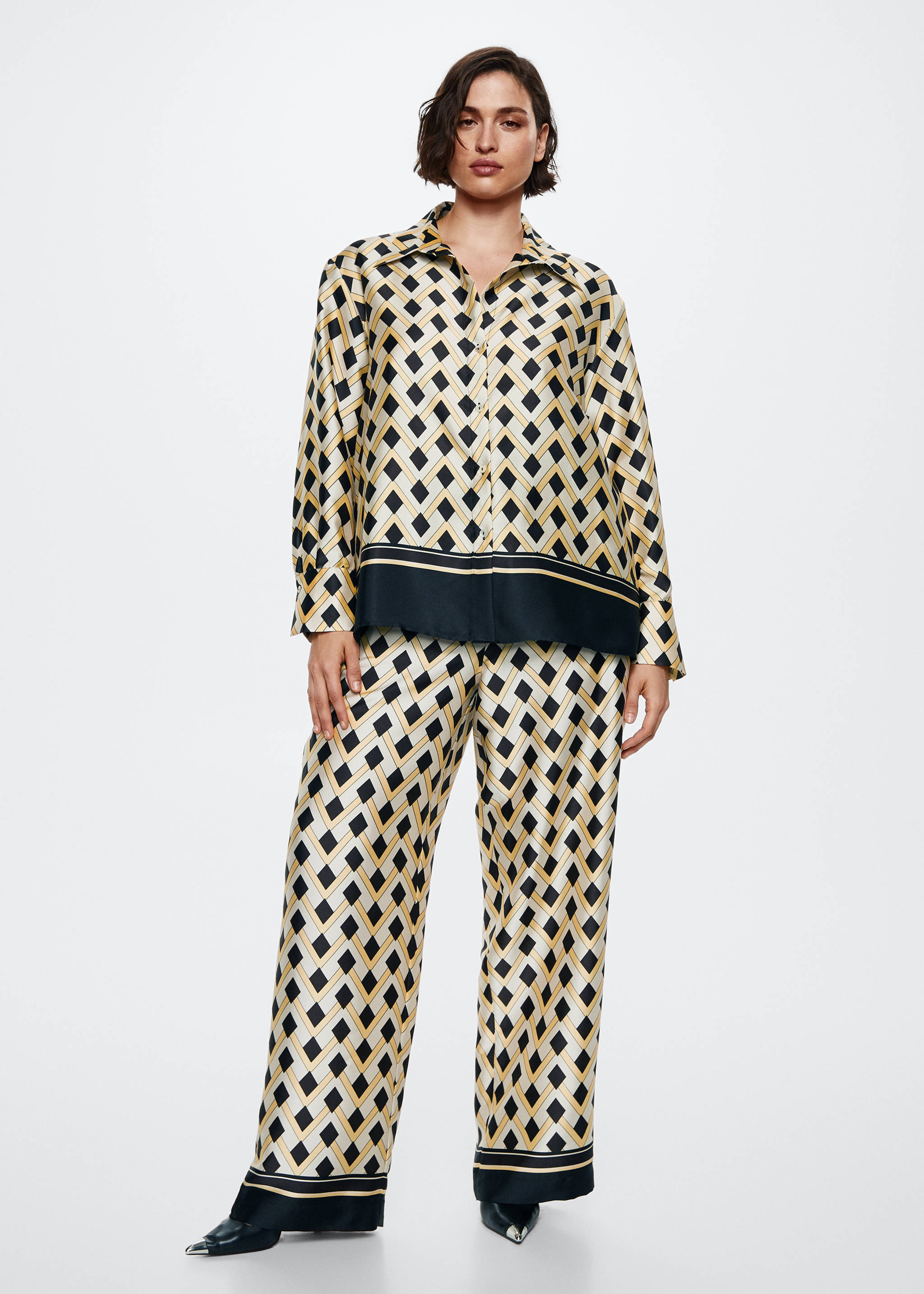 Flowy printed trousers - Details of the article 3