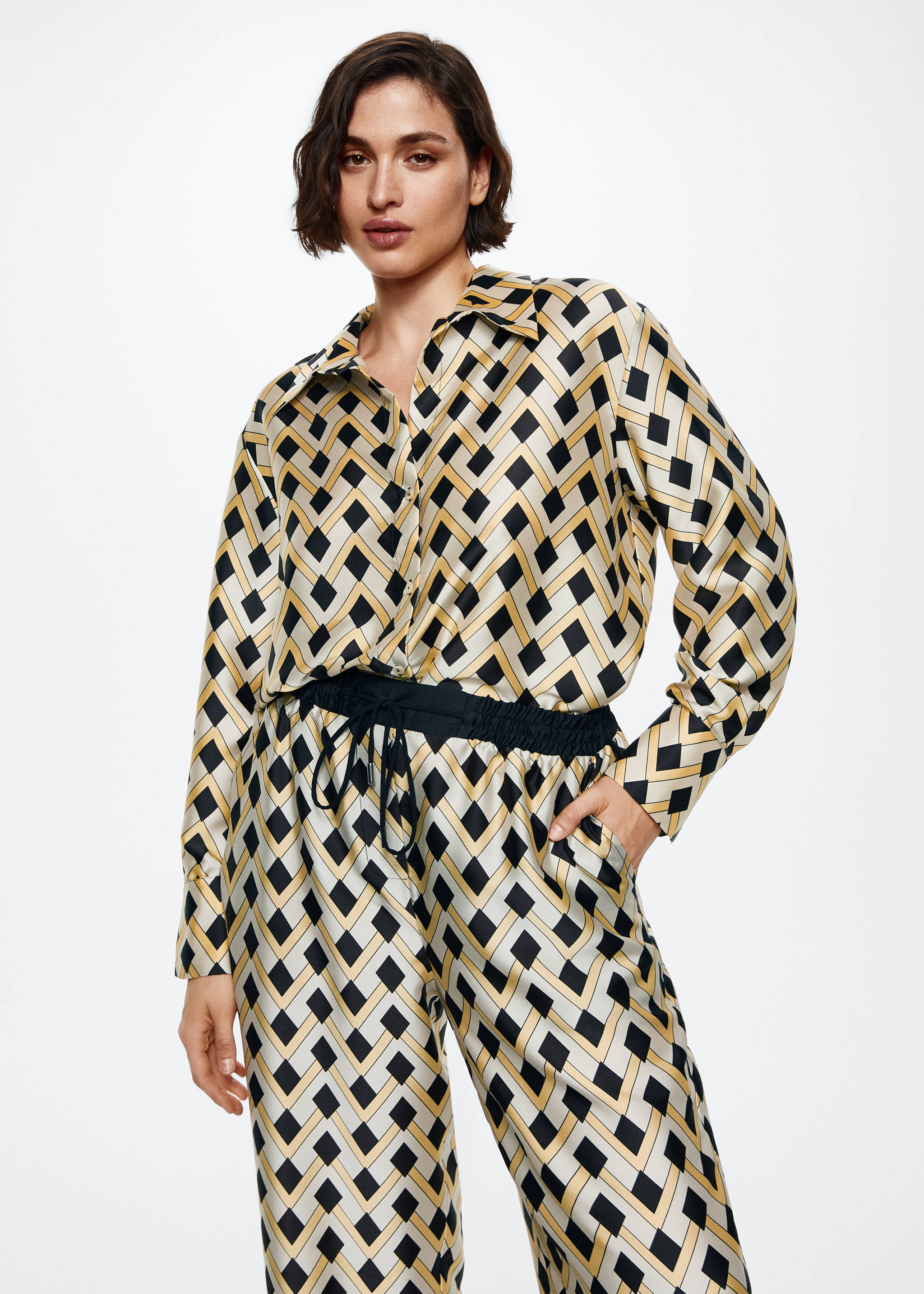 Flowy printed trousers - Details of the article 5