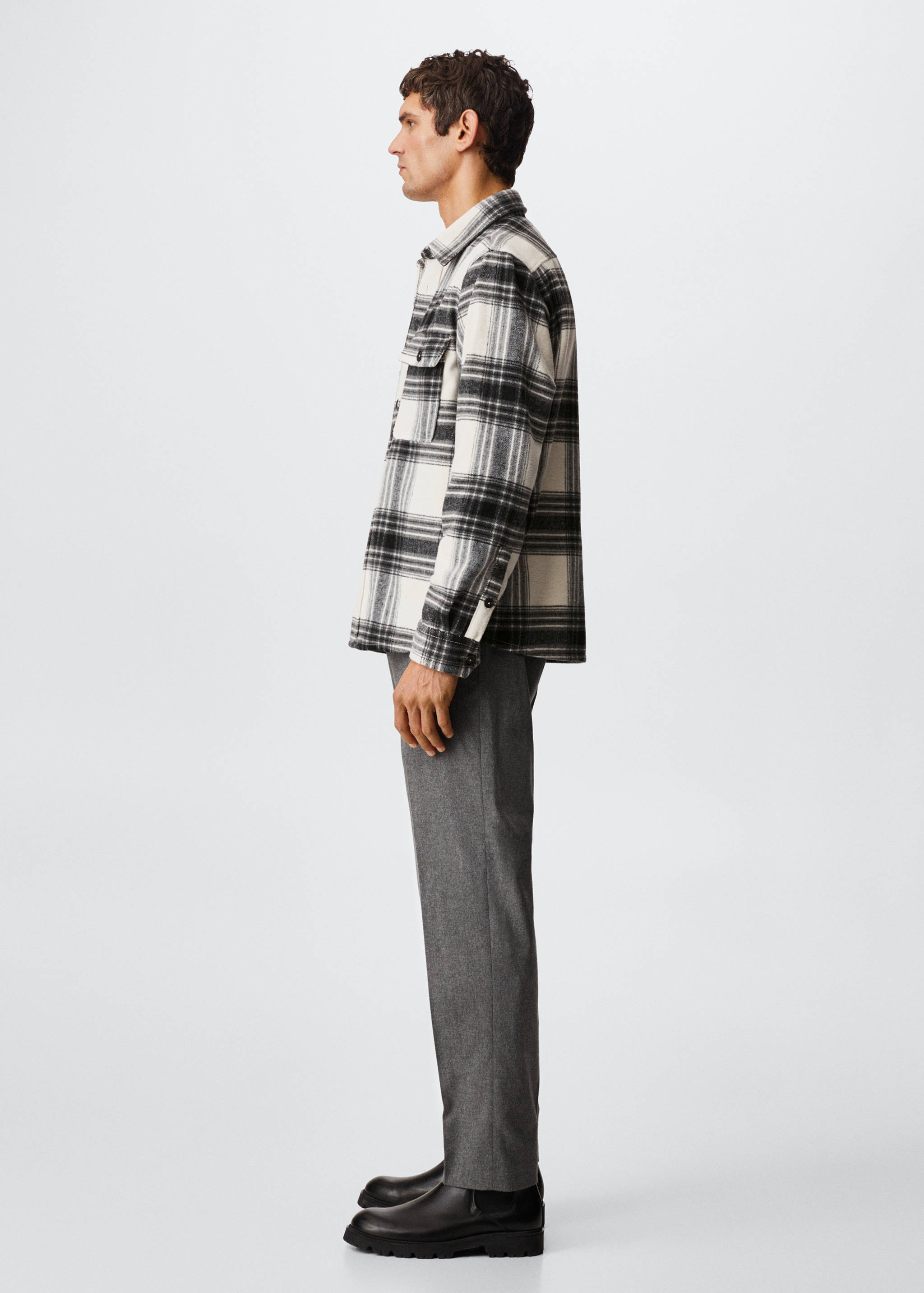Check flannel overshirt - Details of the article 6