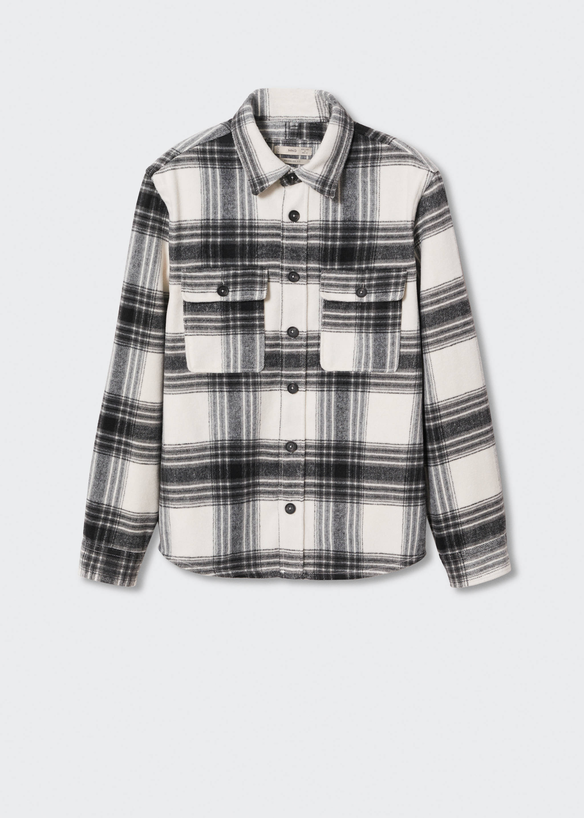 Check flannel overshirt - Article without model