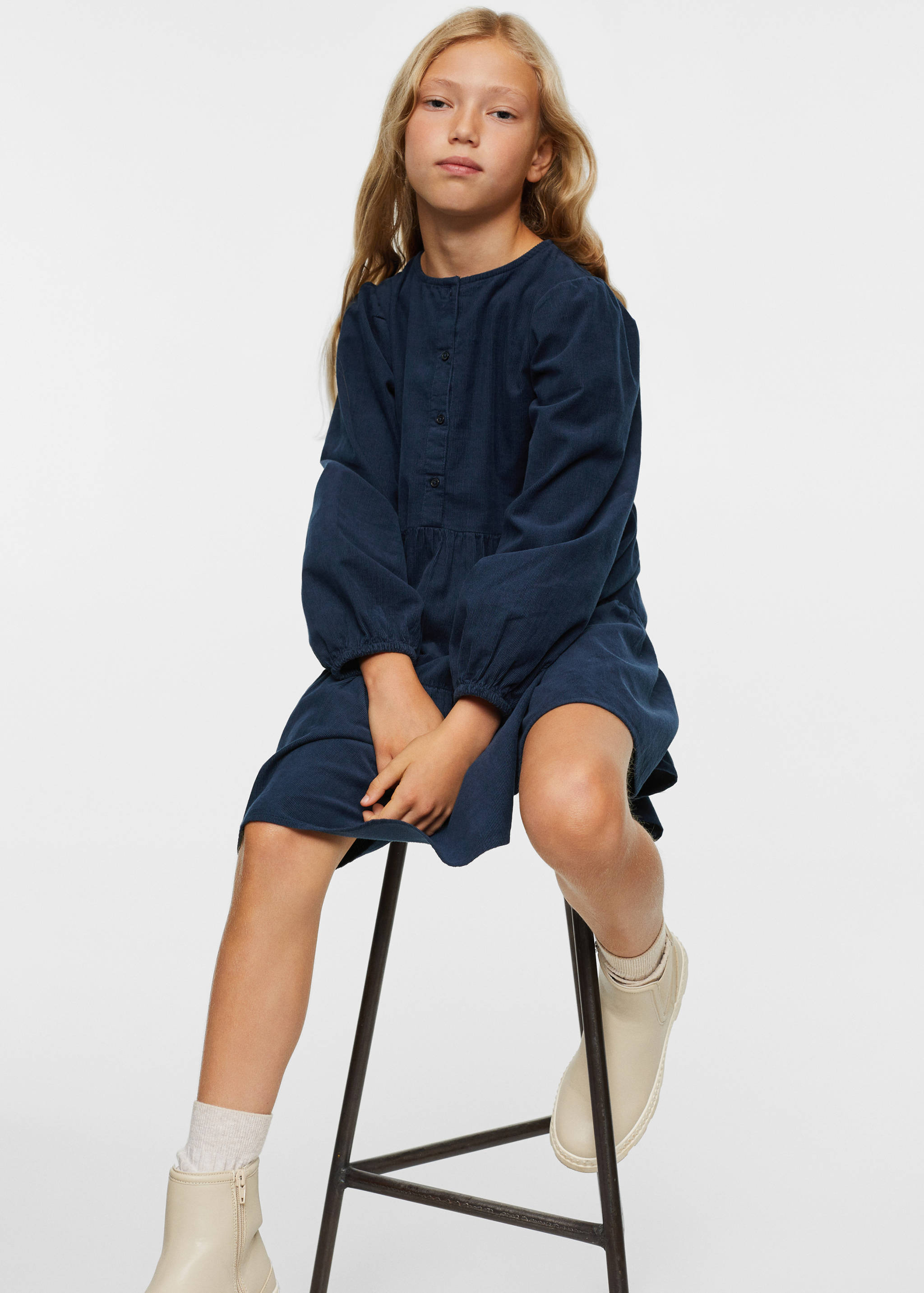 Robe velours milleraies volants - Détail de l'article 2