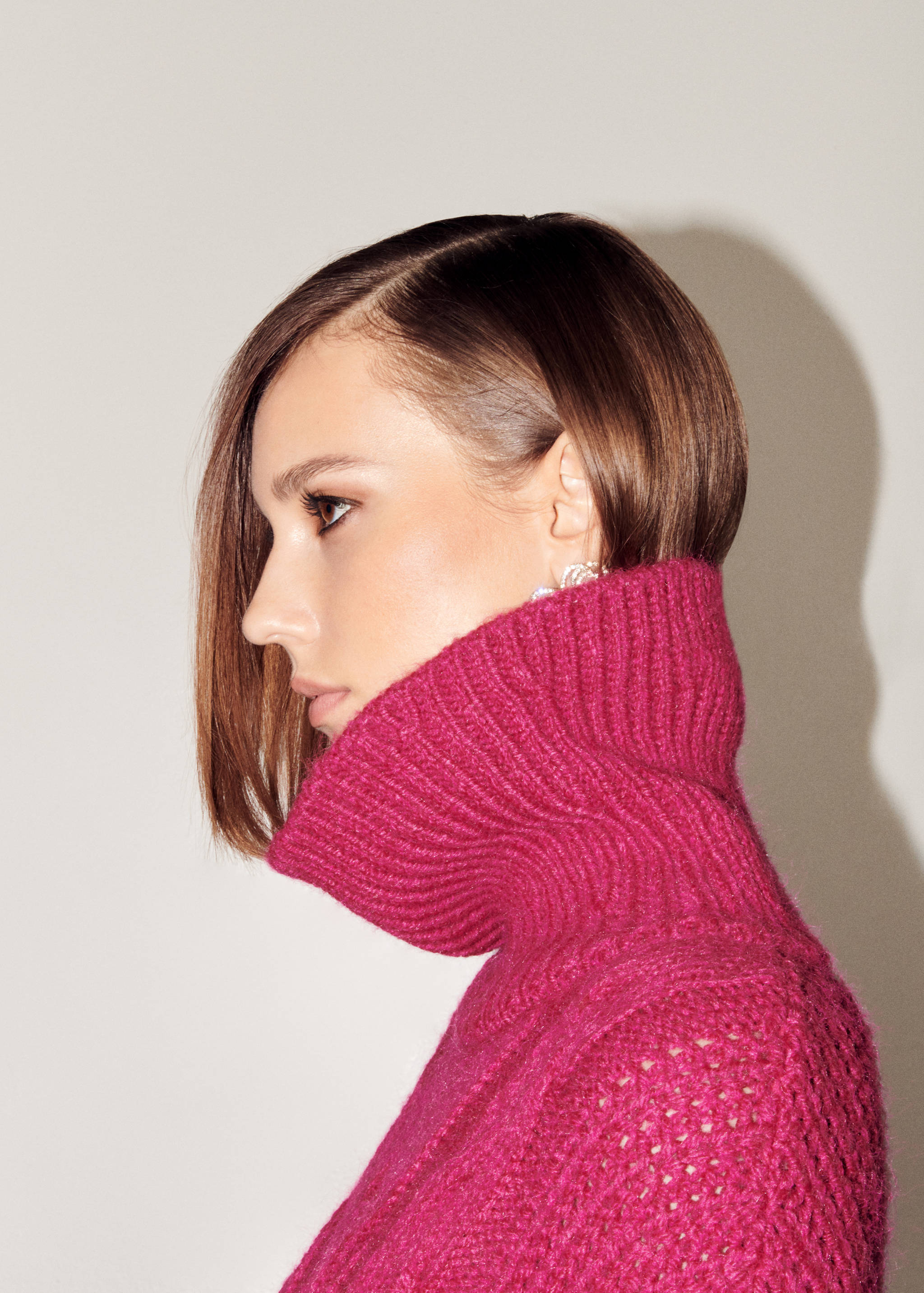 Vestido de malha de gola com dobra - Pormenor do artigo 6