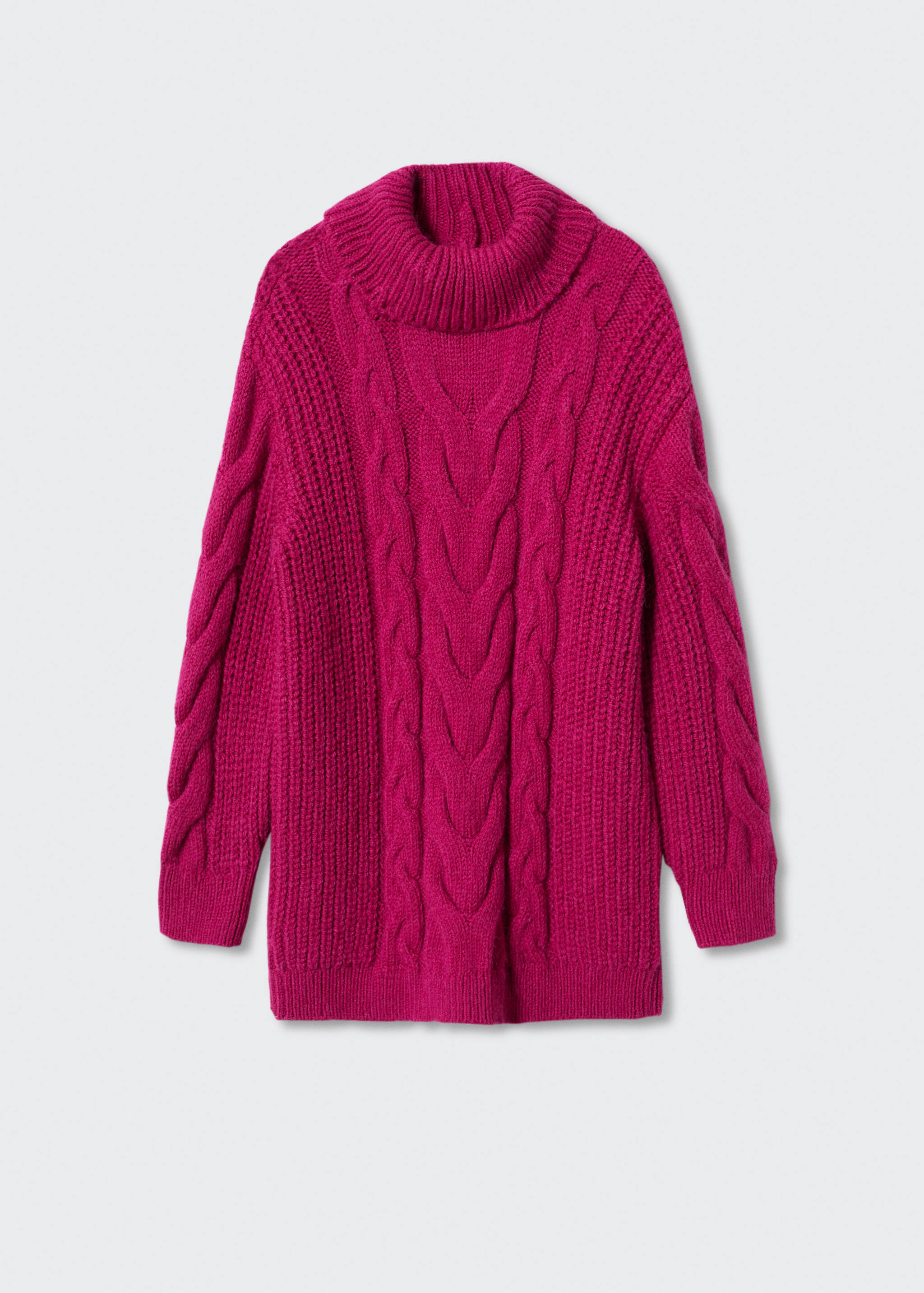 Vestido de malha de gola com dobra - Artigo sem modelo