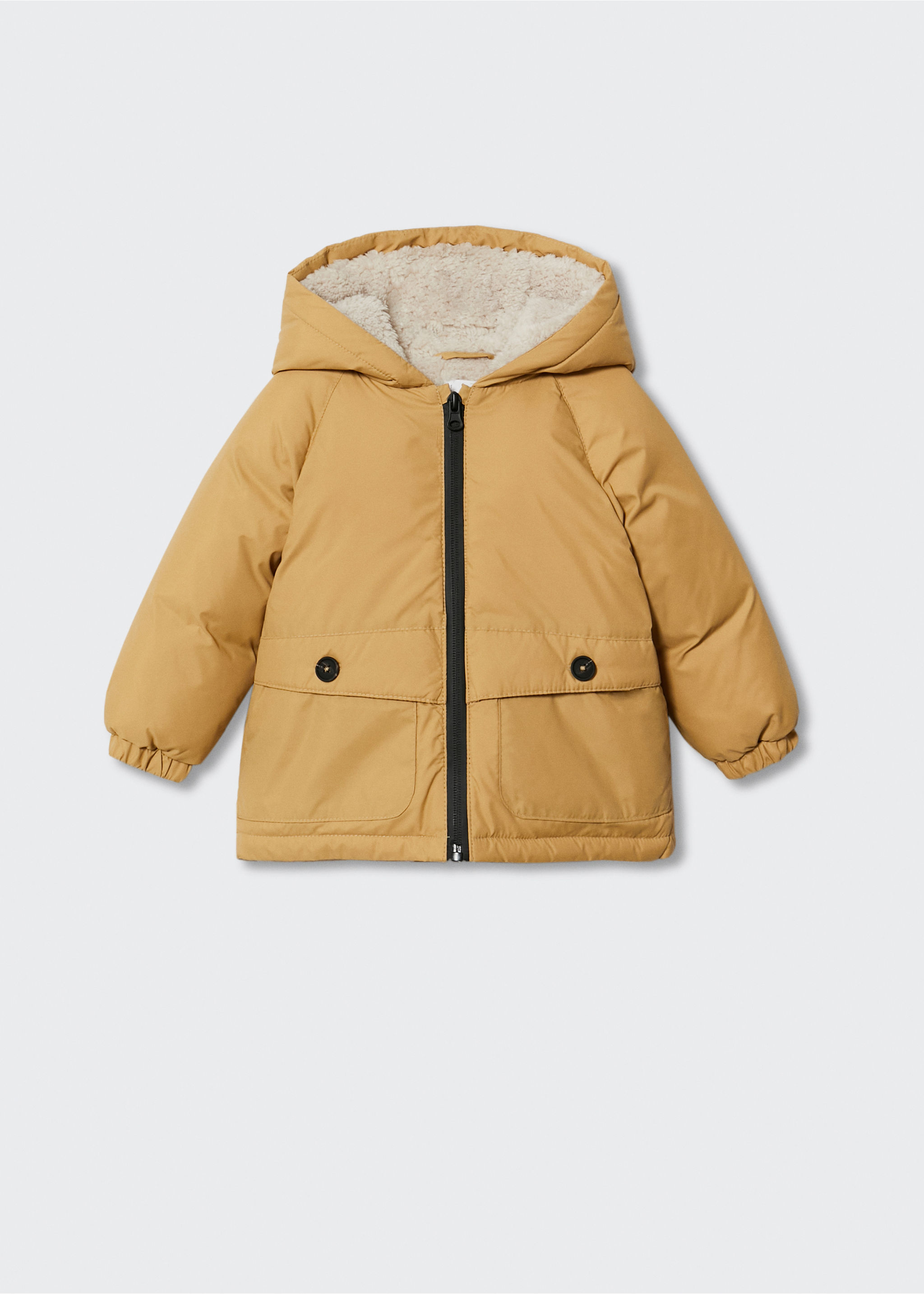 Prošívaný anorak s podšívkou z beránka - Zboží bez modelu