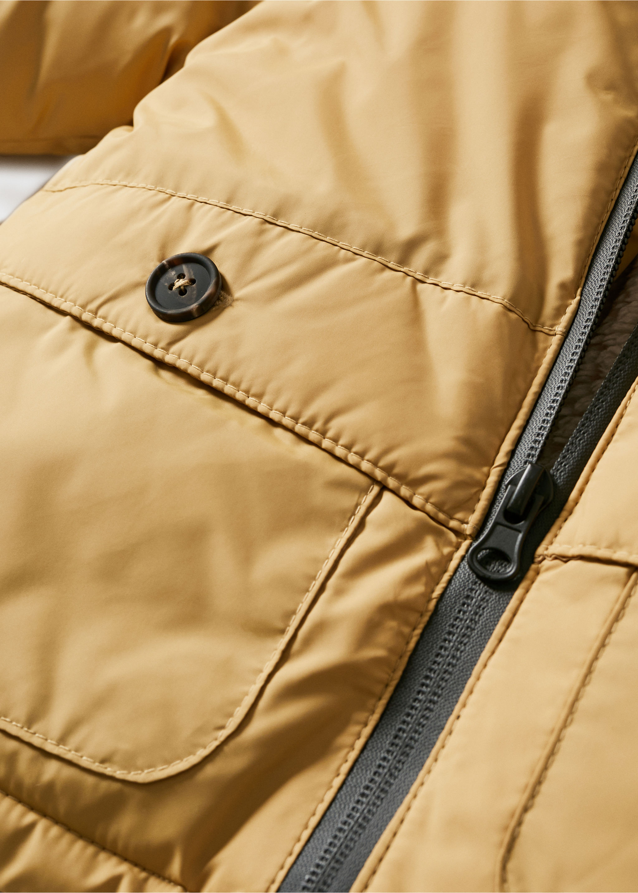Prošívaný anorak s podšívkou z beránka - Detail zboží 0