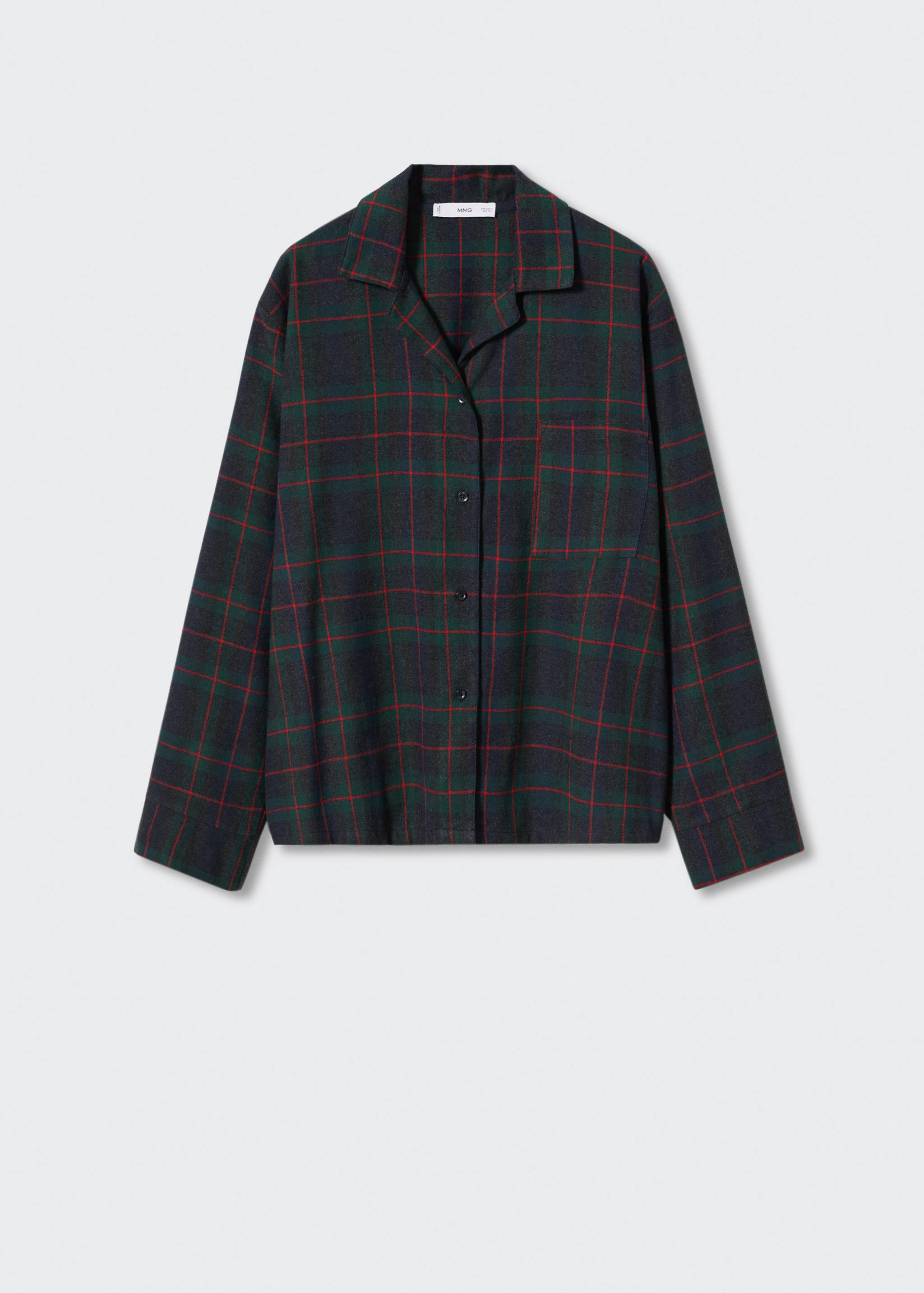 Camisa pijama franel·la quadres - Article sense model