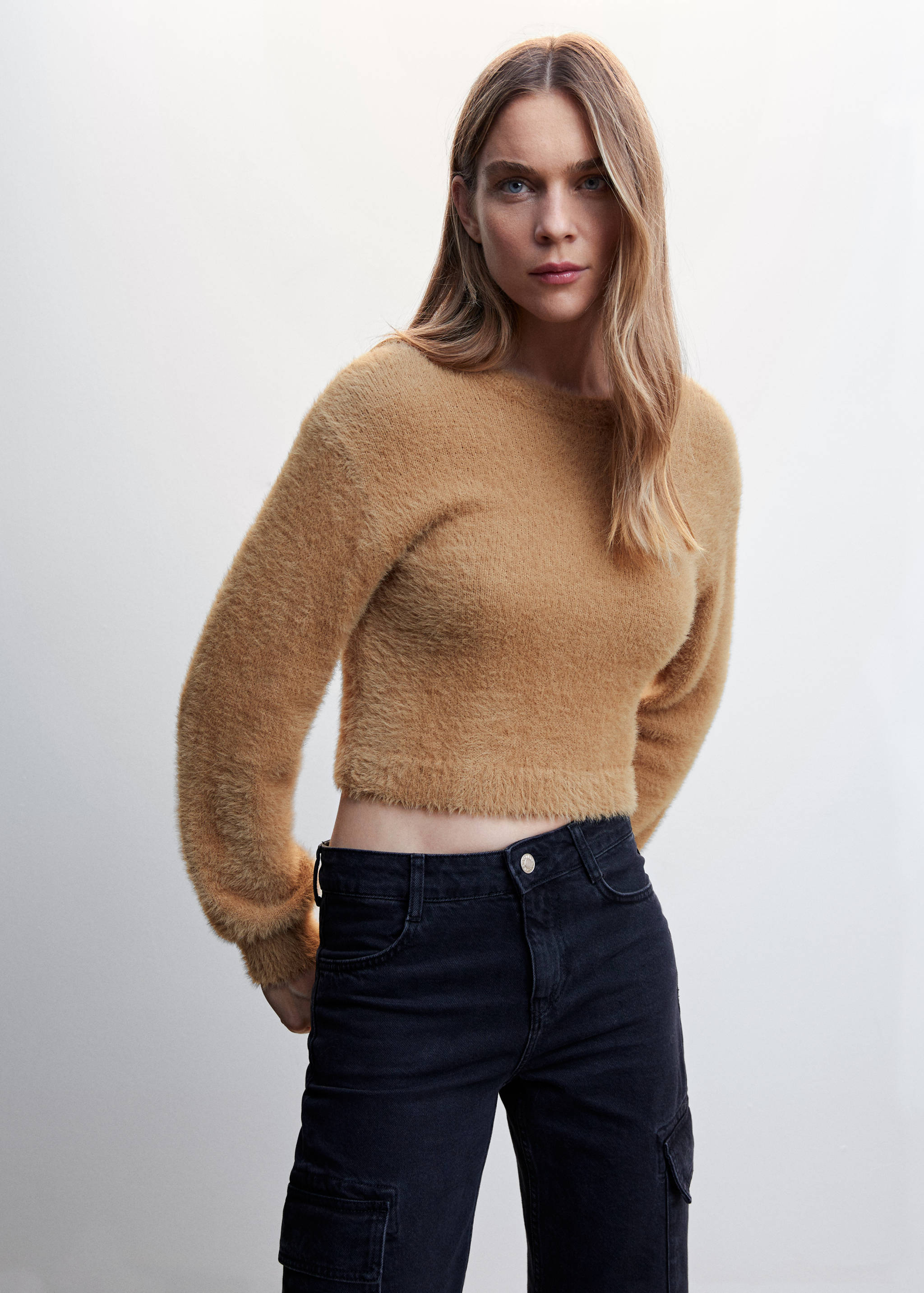 Jersei punt efecte pèl - Pla mig