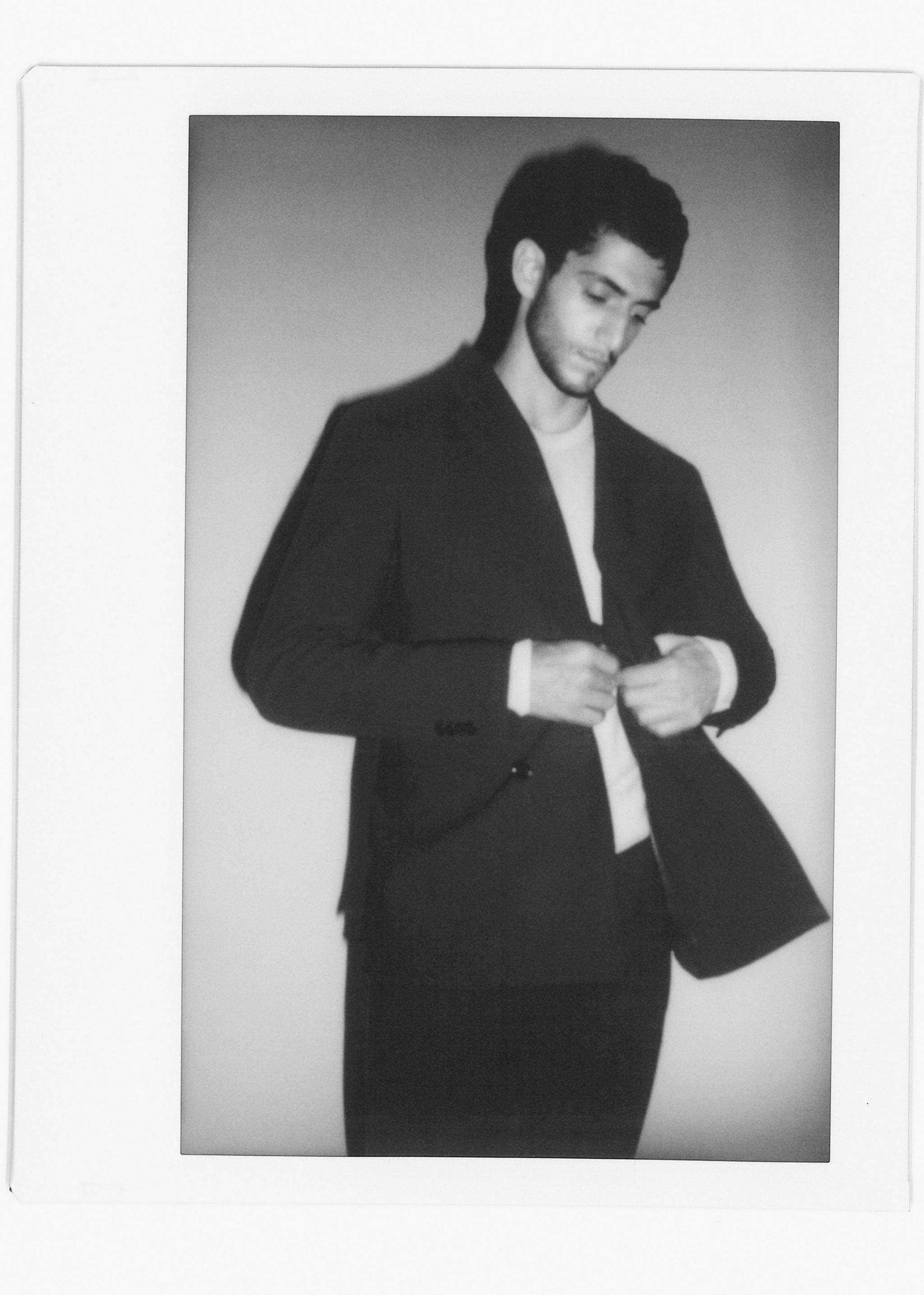 Slim fit double-breasted suit blazer - Details of the article 5