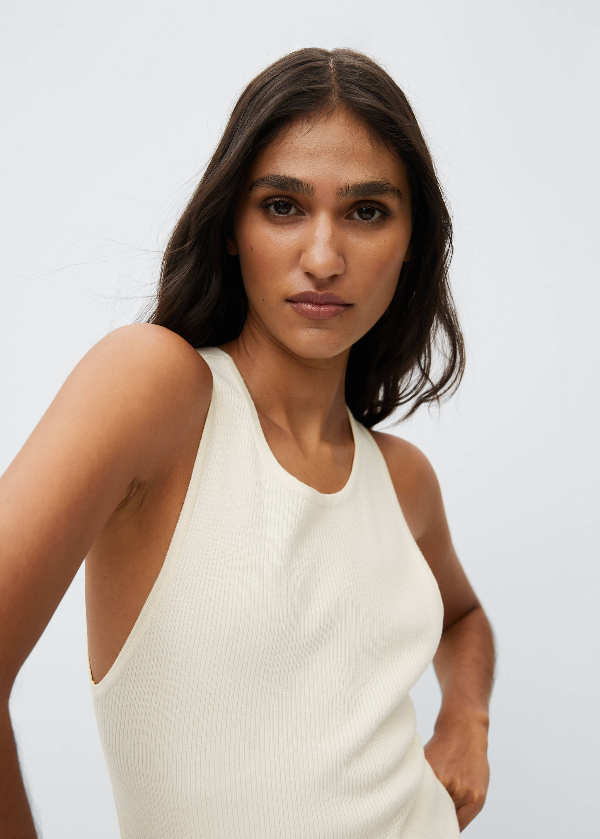 Slit knit top - Details of the article 1