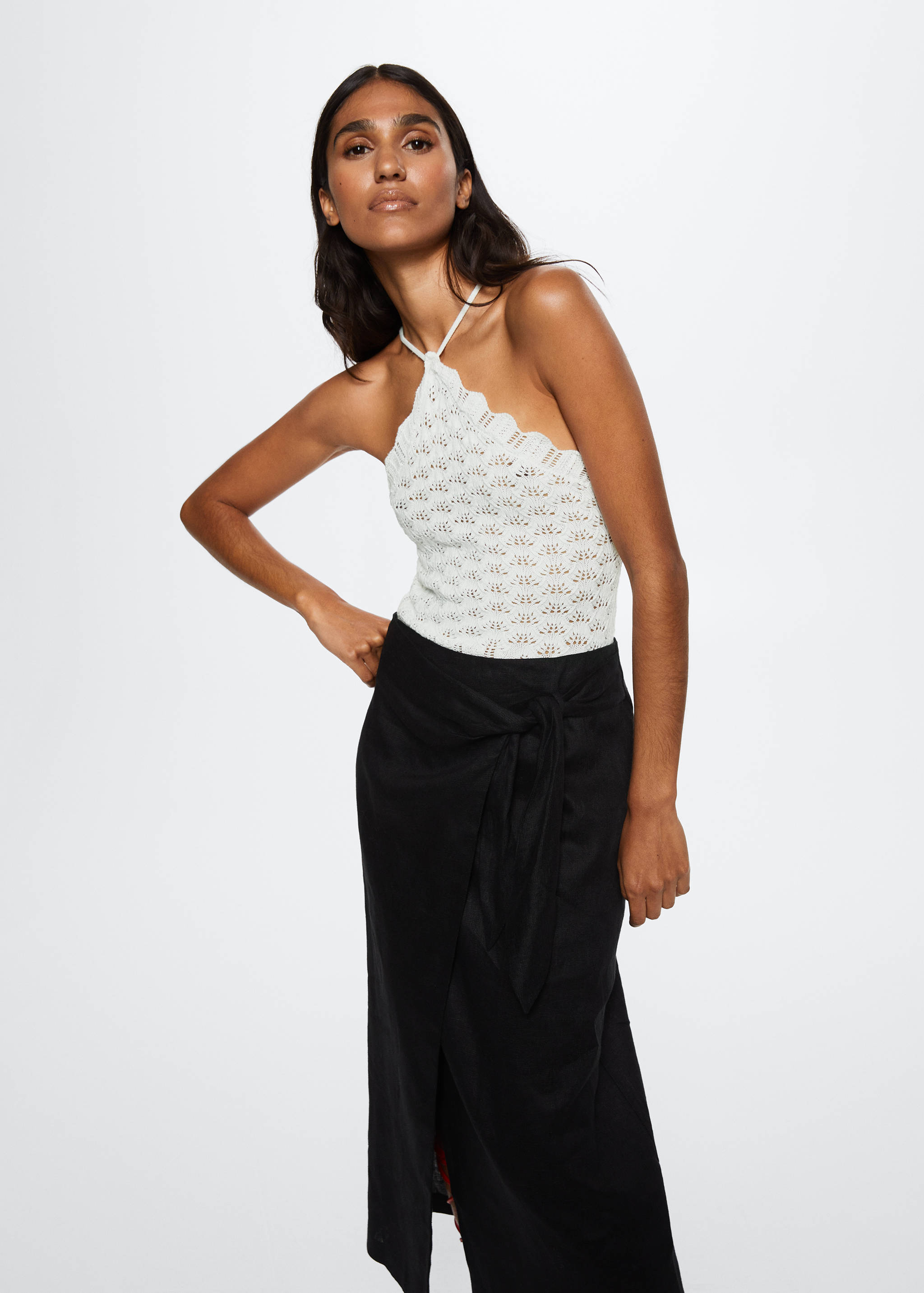 Crop-Stricktop - Mittlere Ansicht