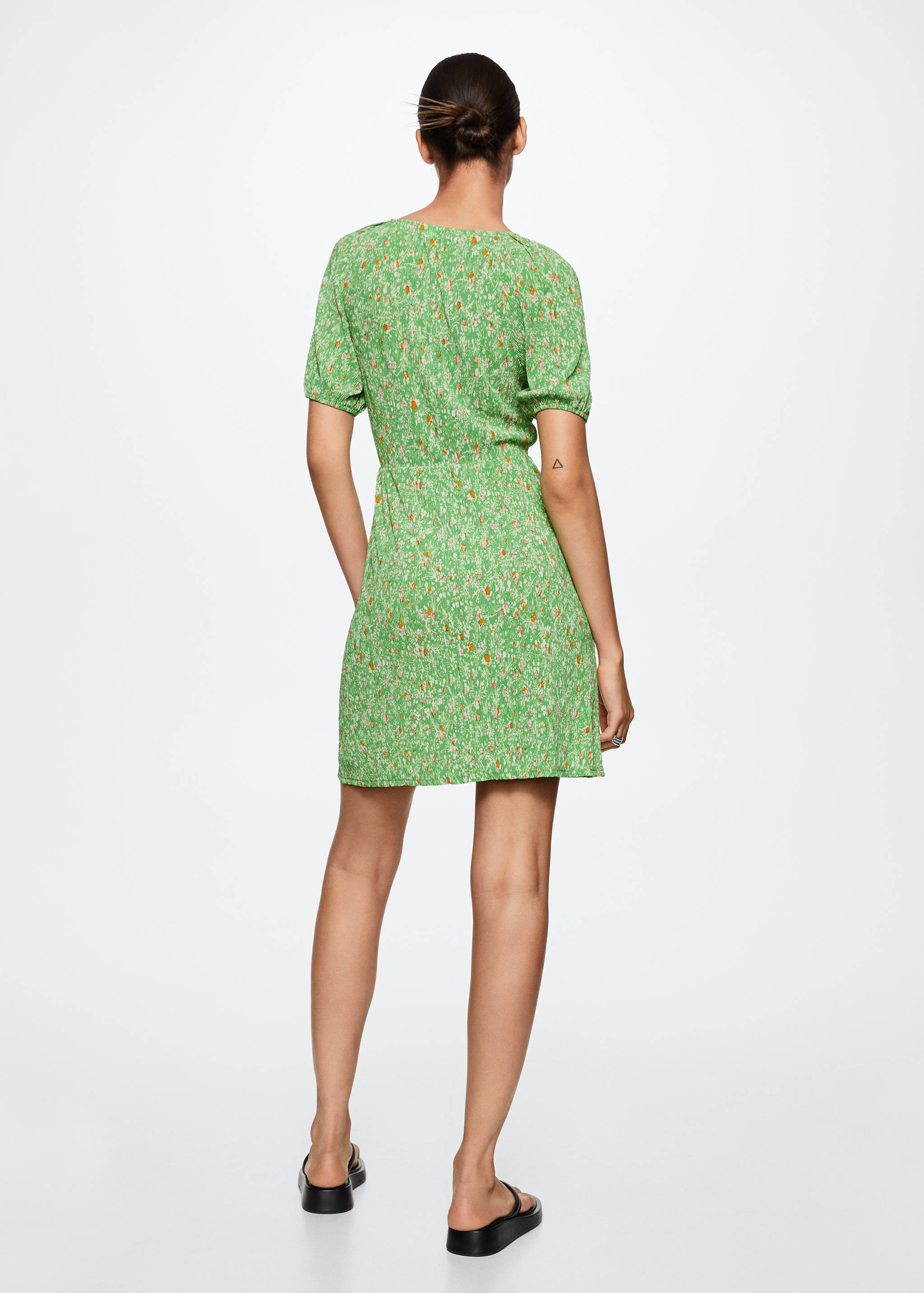 Floral print dress - Reverse of the article