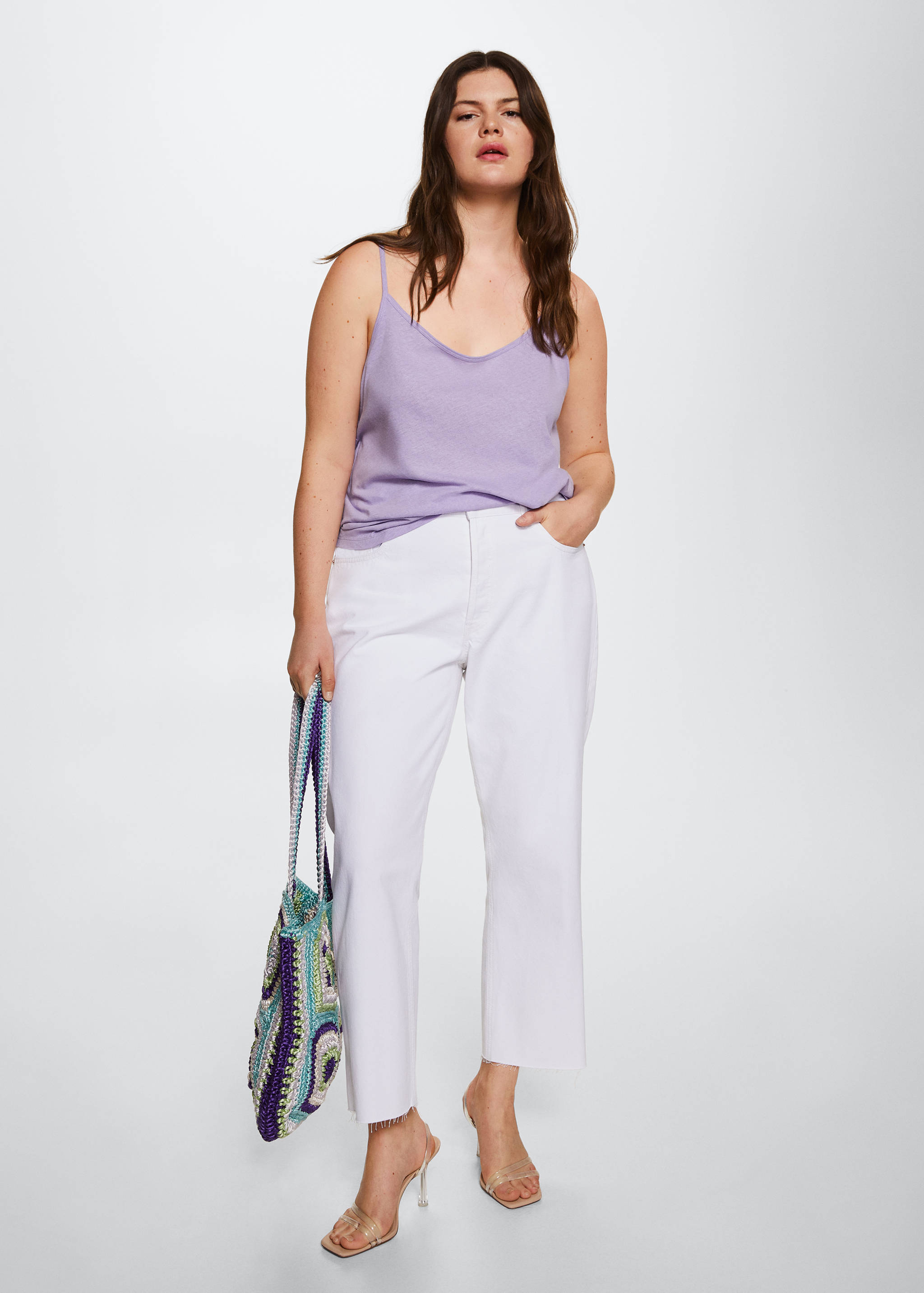 Cotton linen-blend top - Details of the article 3