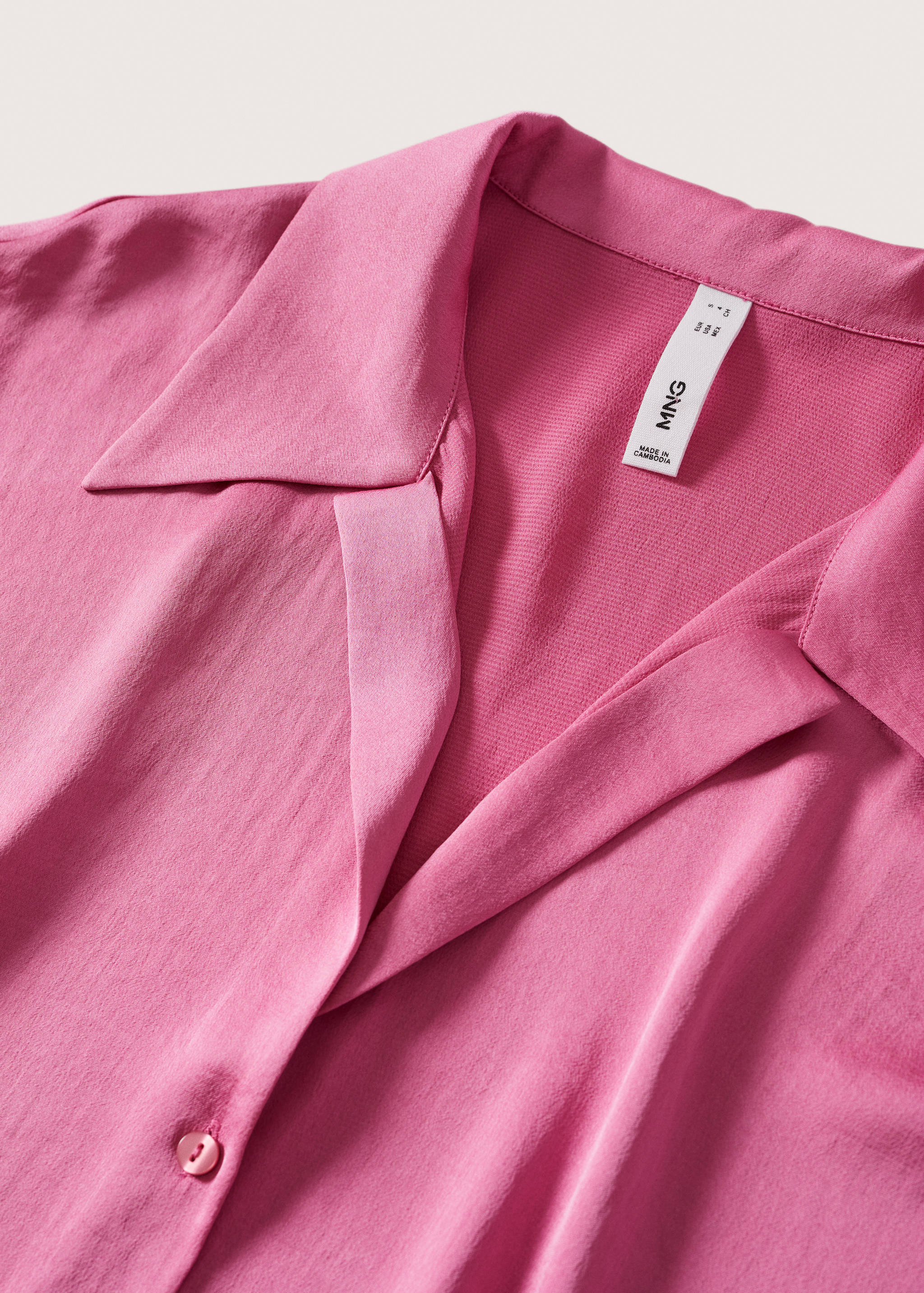 Satin finish flowy shirt - Details of the article 8