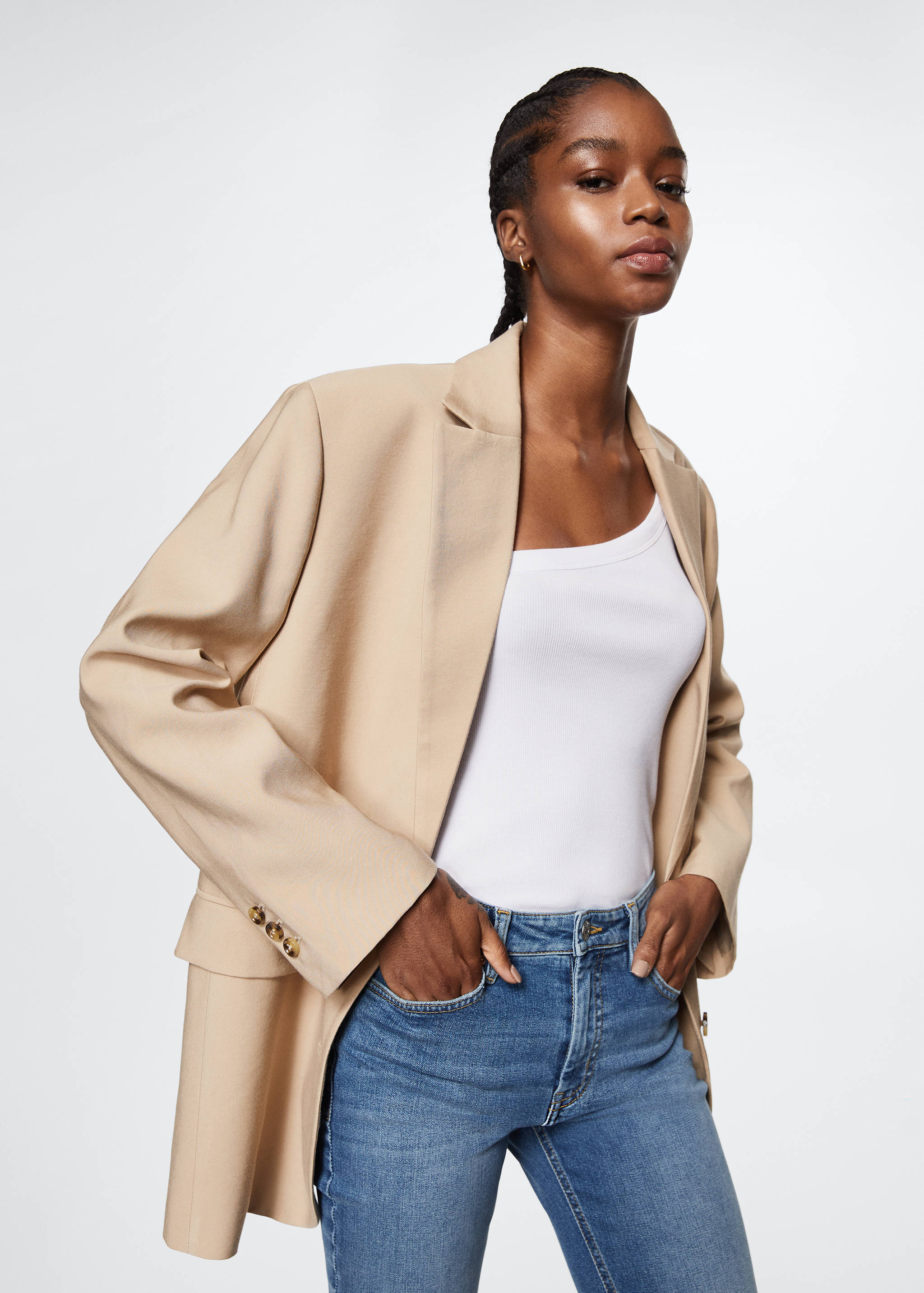 Skinny cropped jeans - Details of the article 1