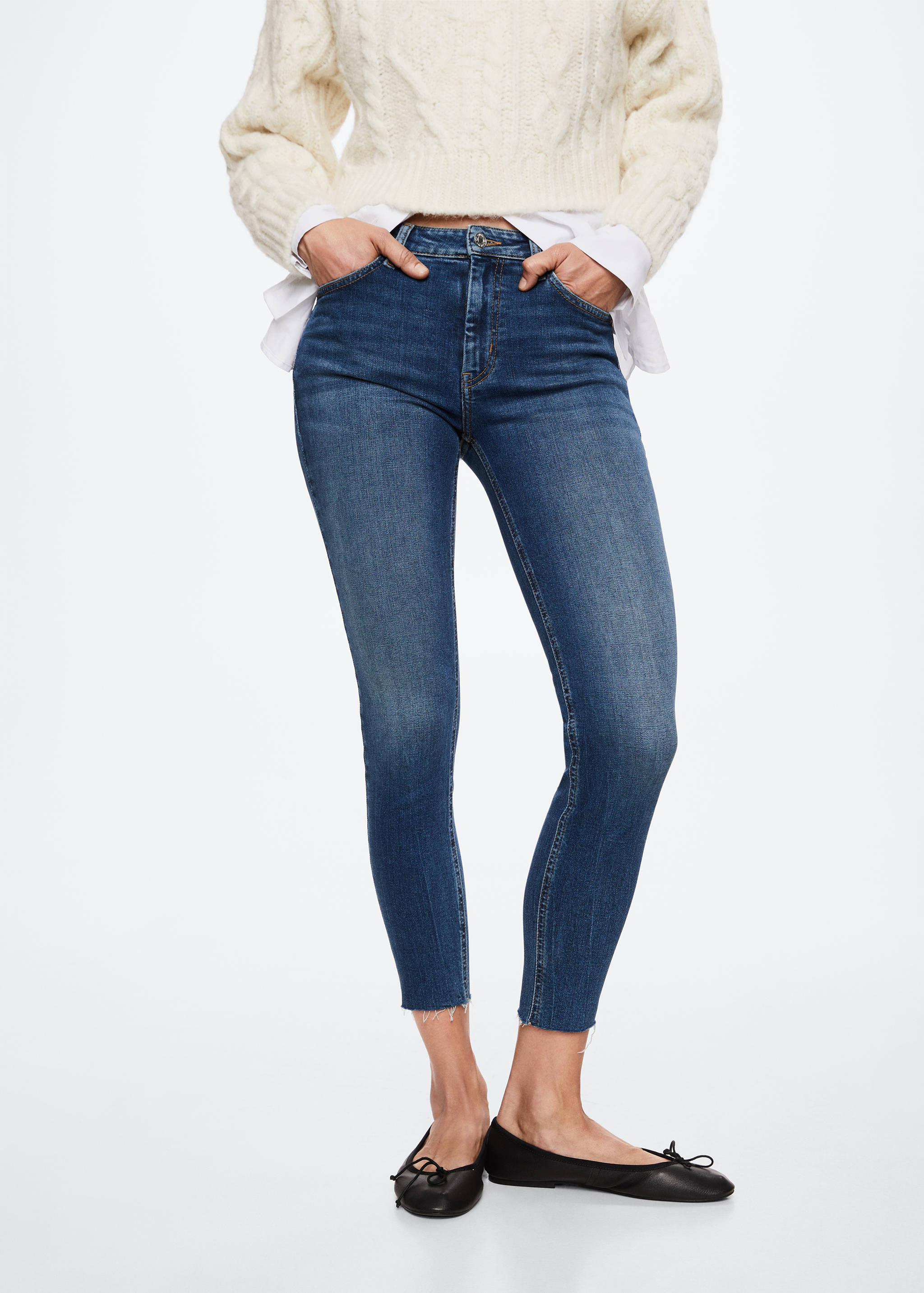 Skinny cropped jeans - Medium plane