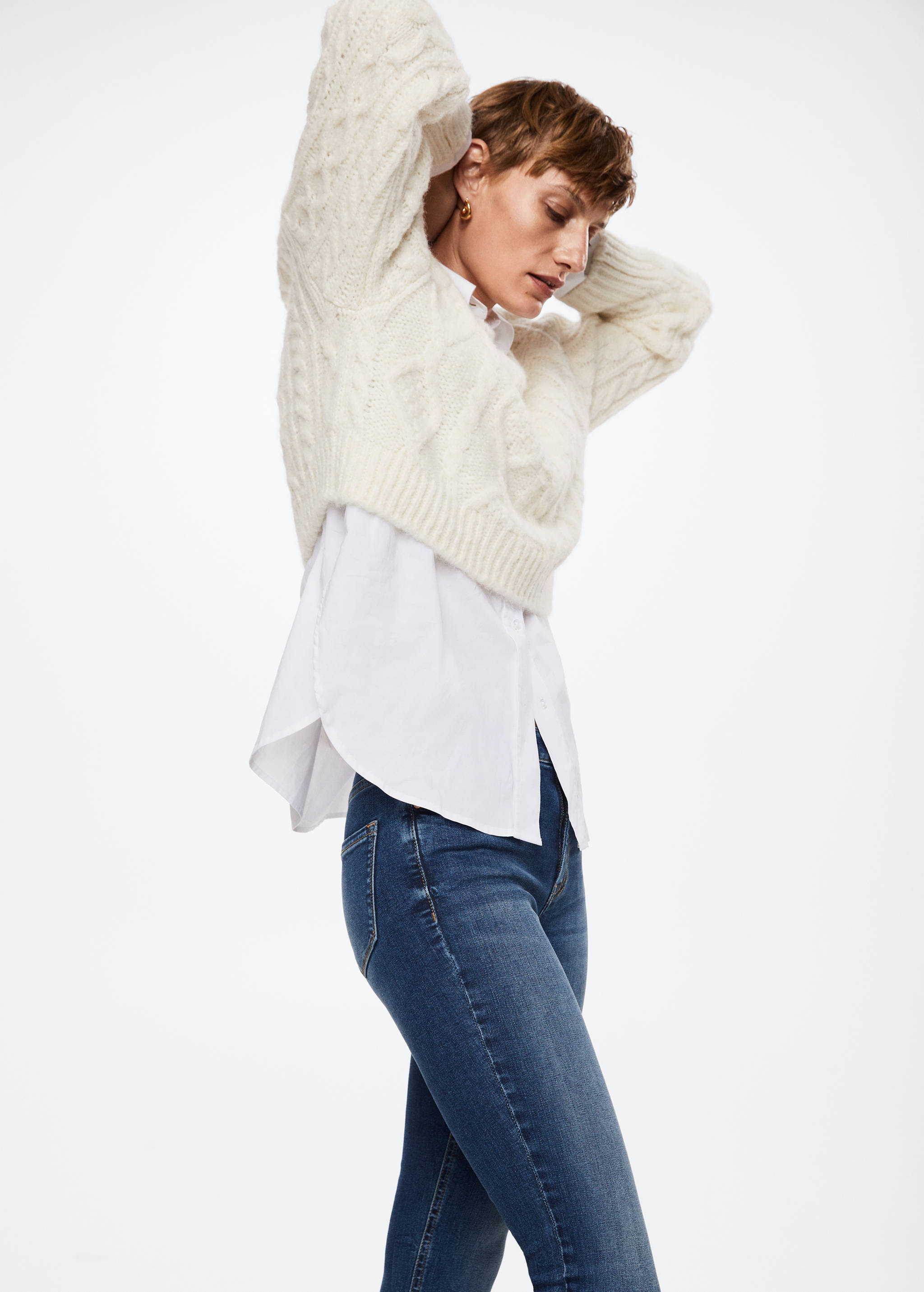 Skinny cropped jeans - Details of the article 1