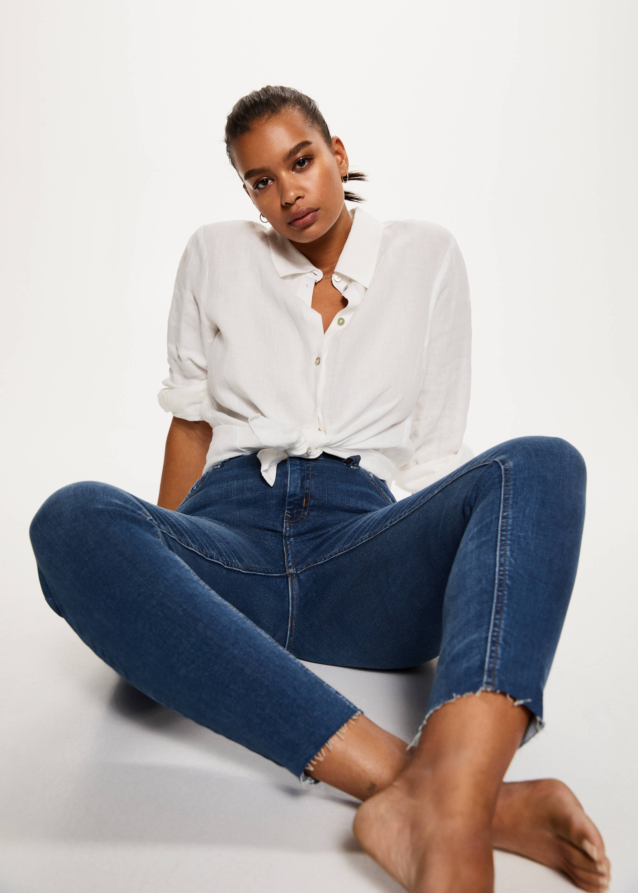 Skinny cropped jeans - Details of the article 5