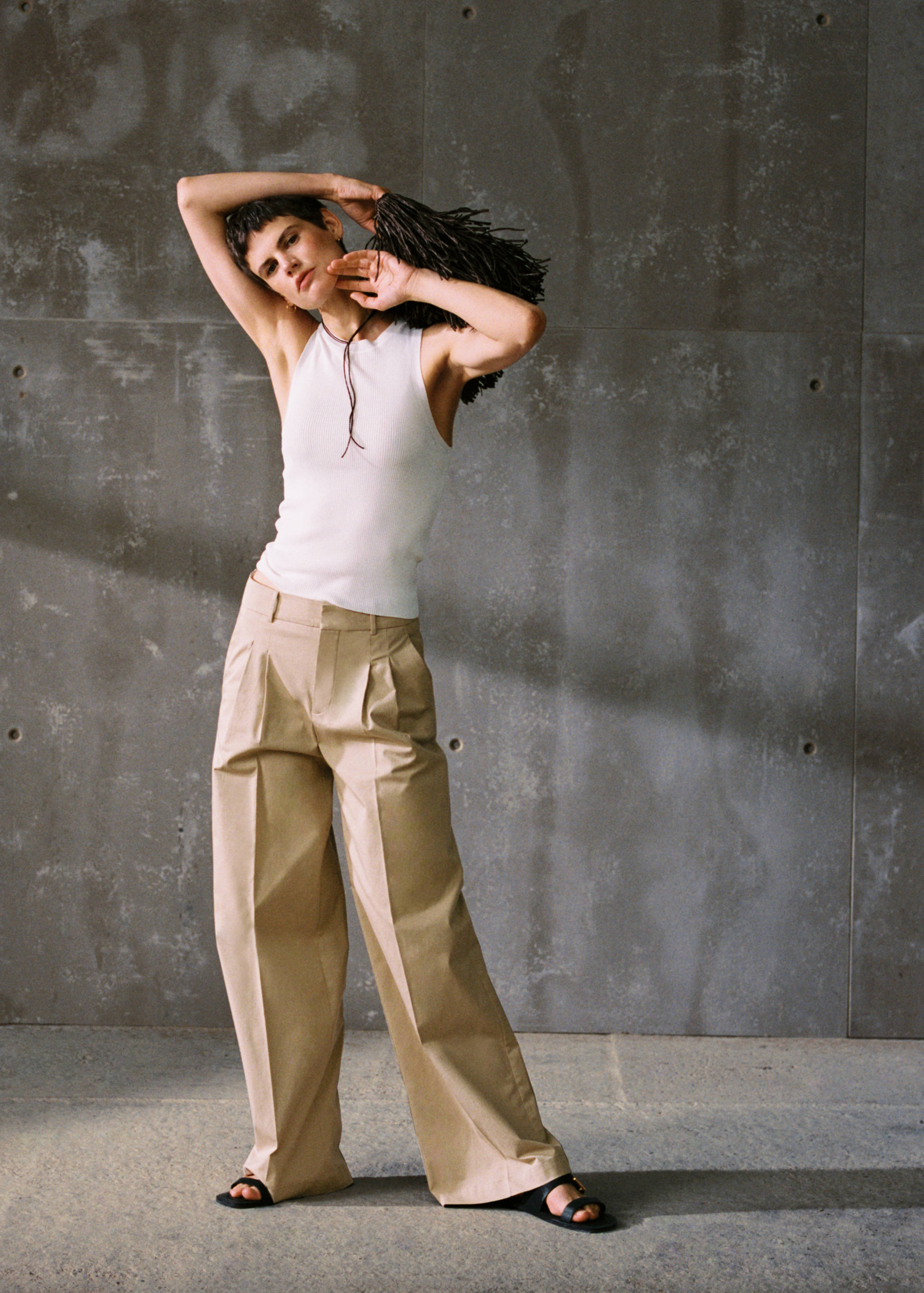 Ribbed knit top - Details of the article 3