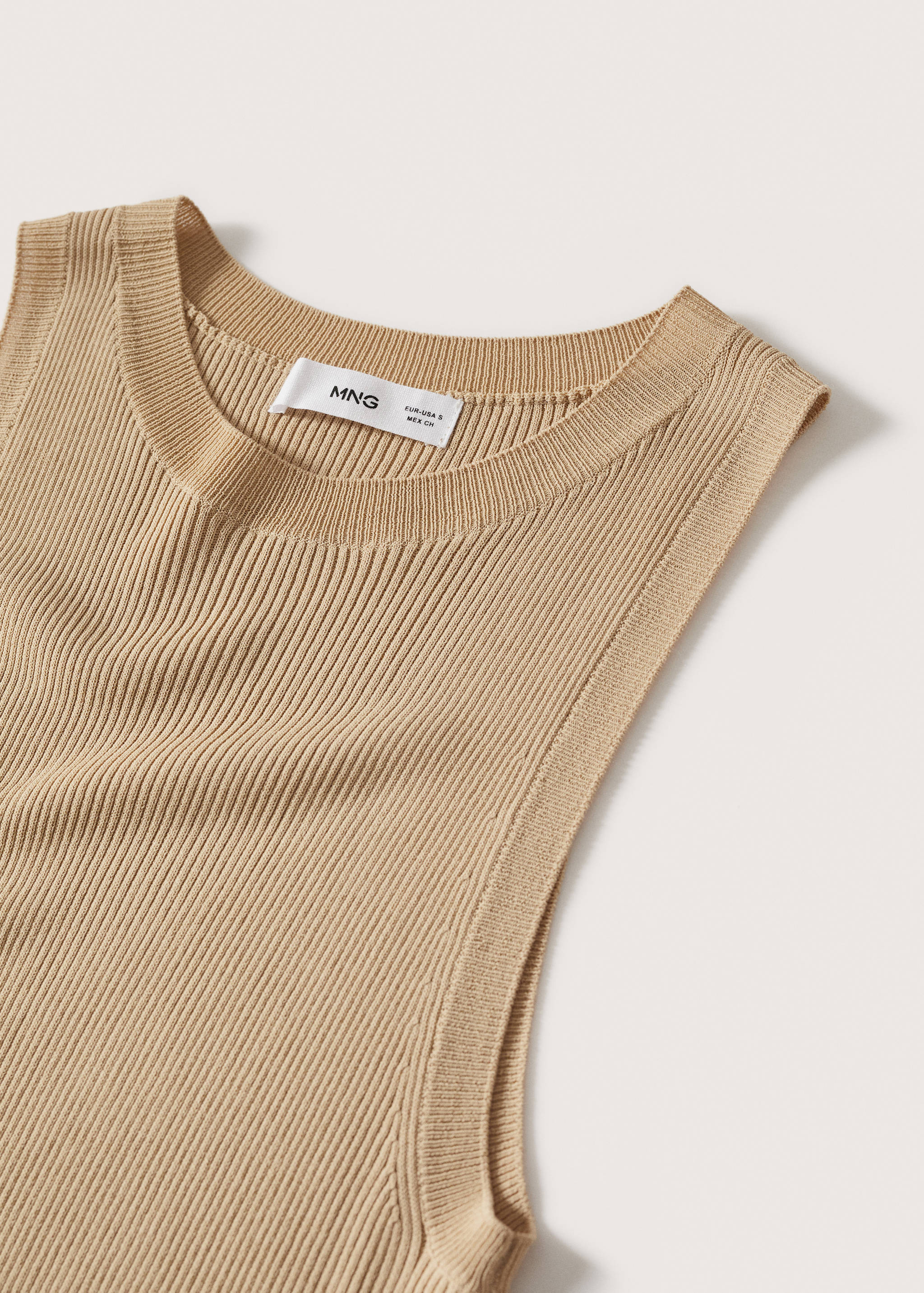 Ribbed knit top - Details of the article 8