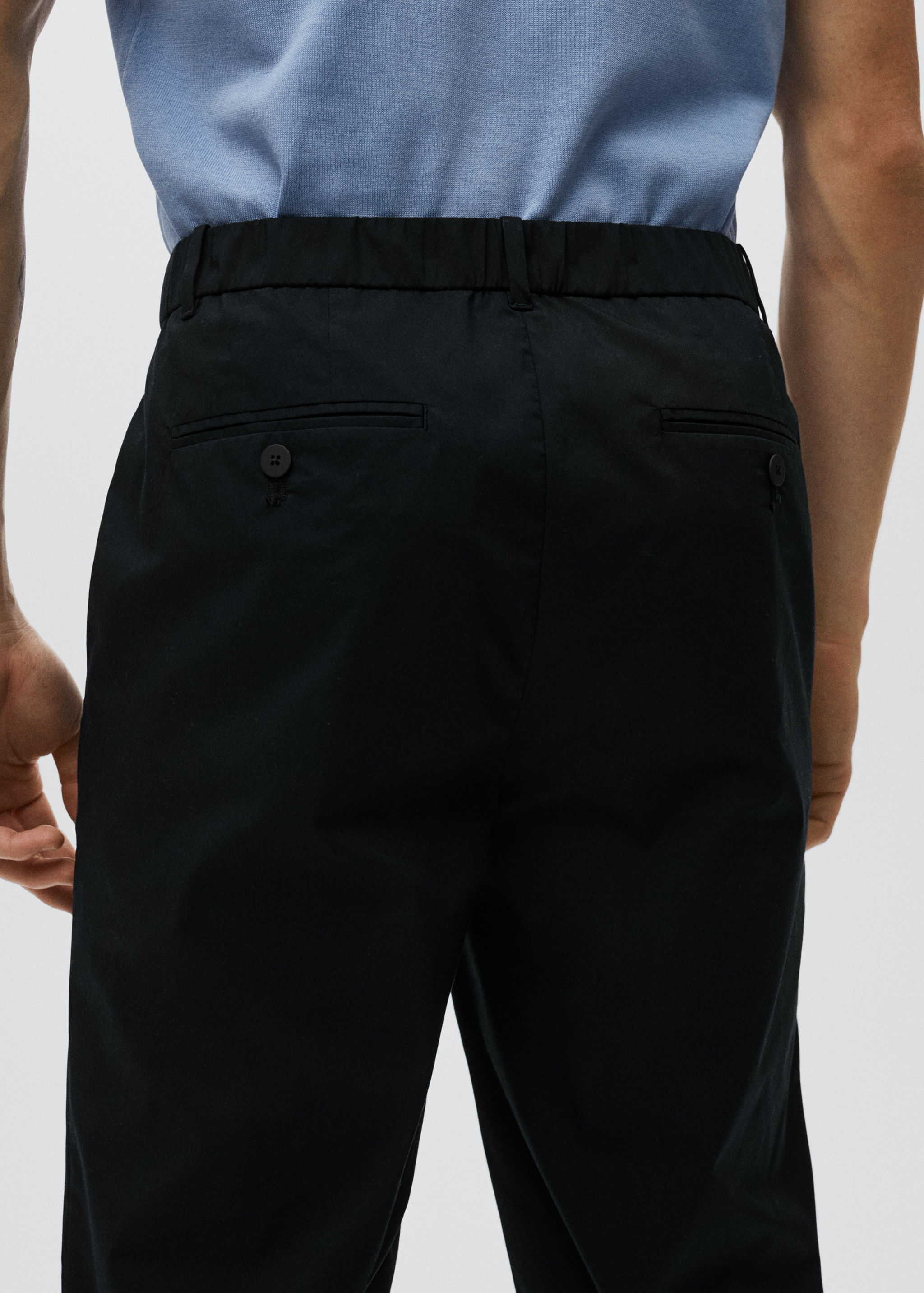 Cotton chinos - Reverse of the article