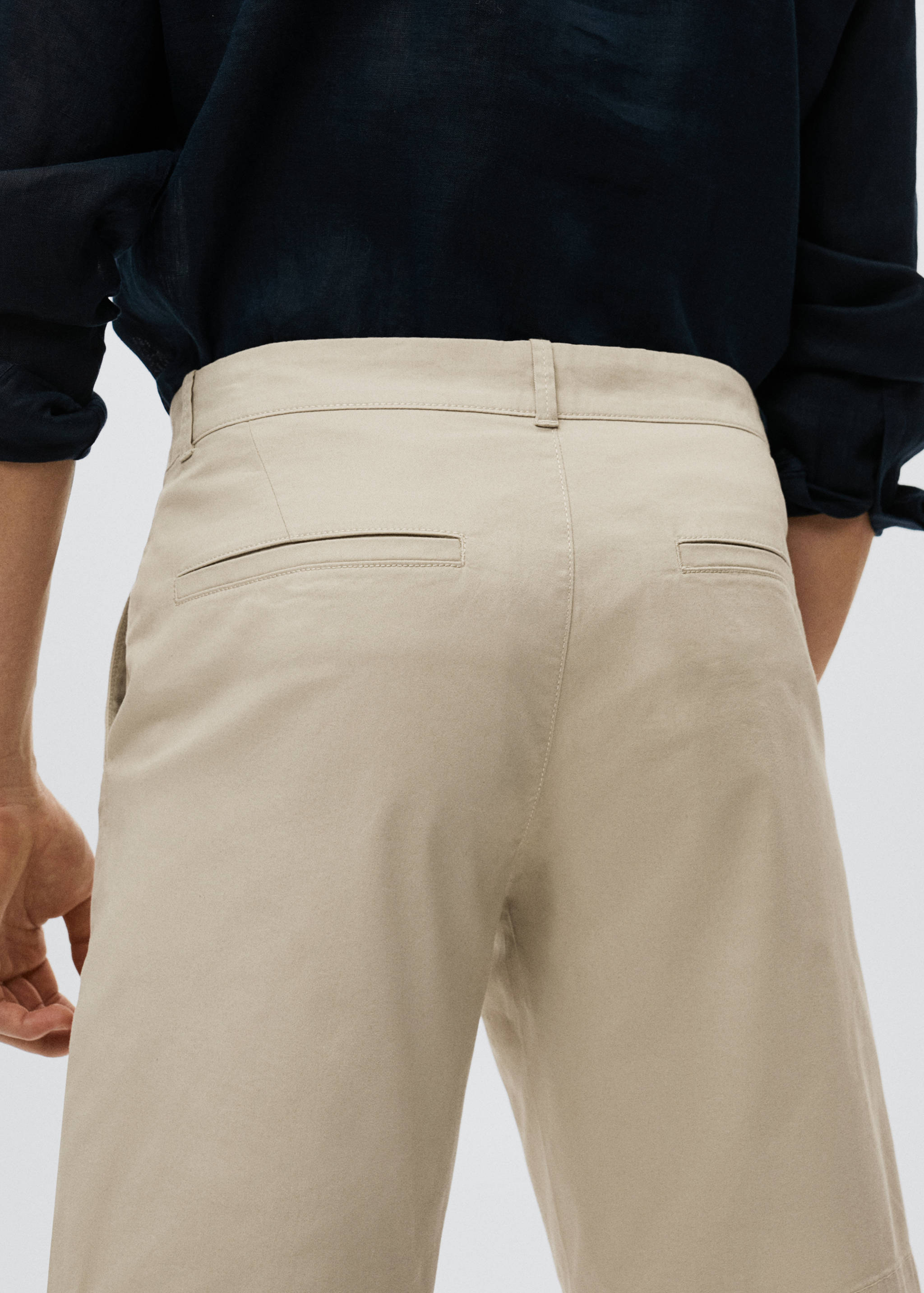 Bermuda slim-fit chino coton - Verso de l’article