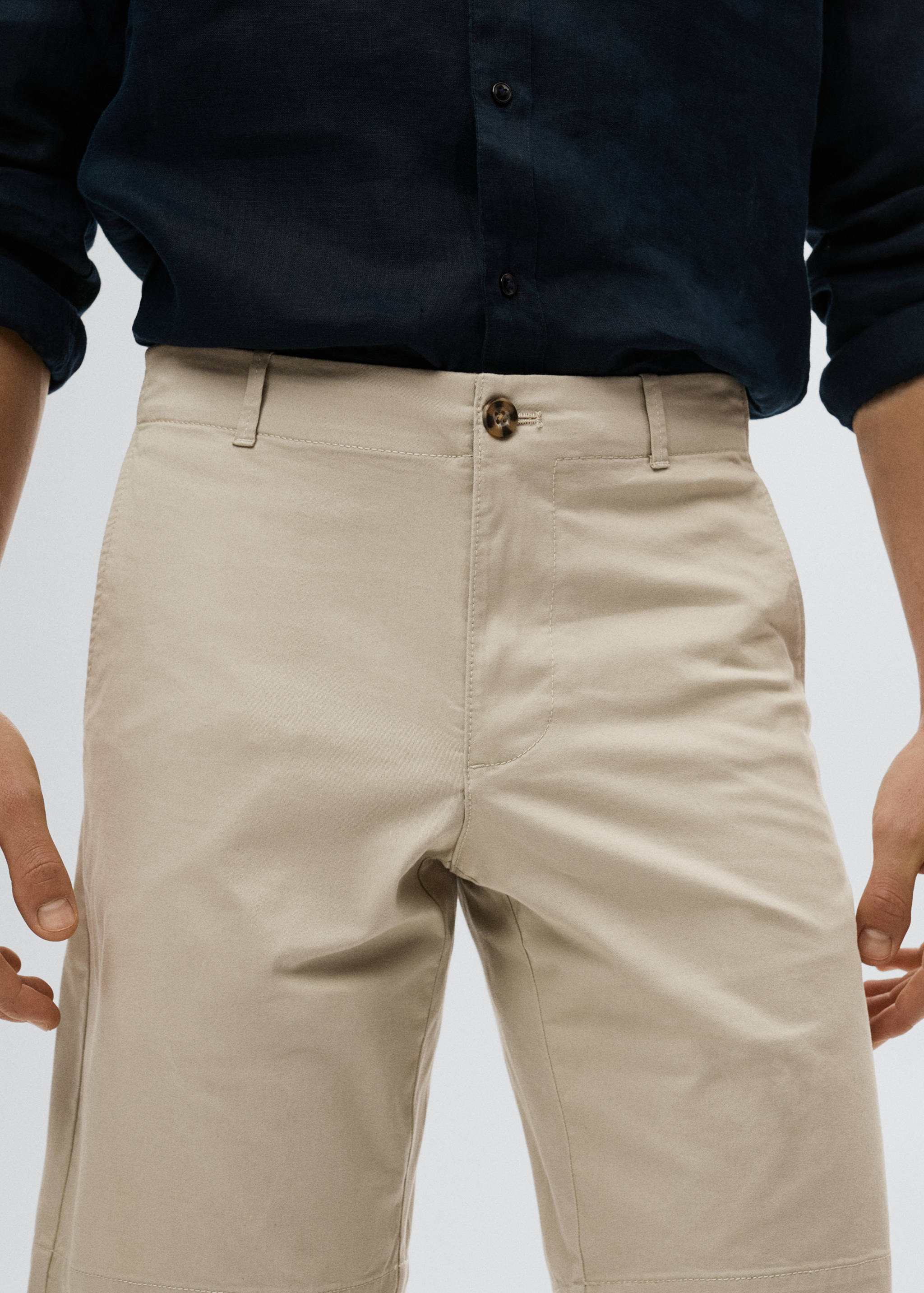 Bermuda slim-fit chino coton - Détail de l'article 1