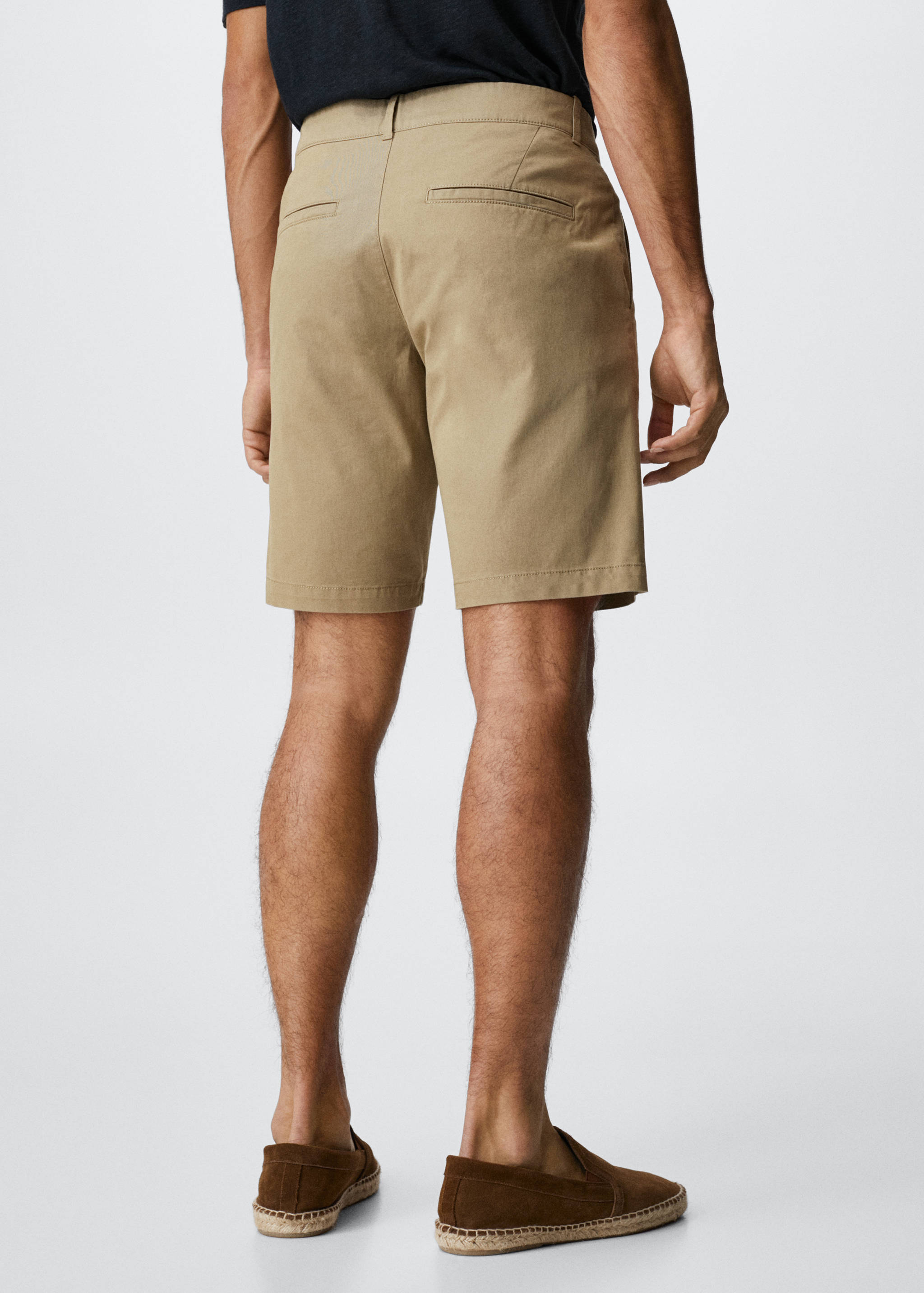 Bermuda slim-fit chino coton - Verso de l’article