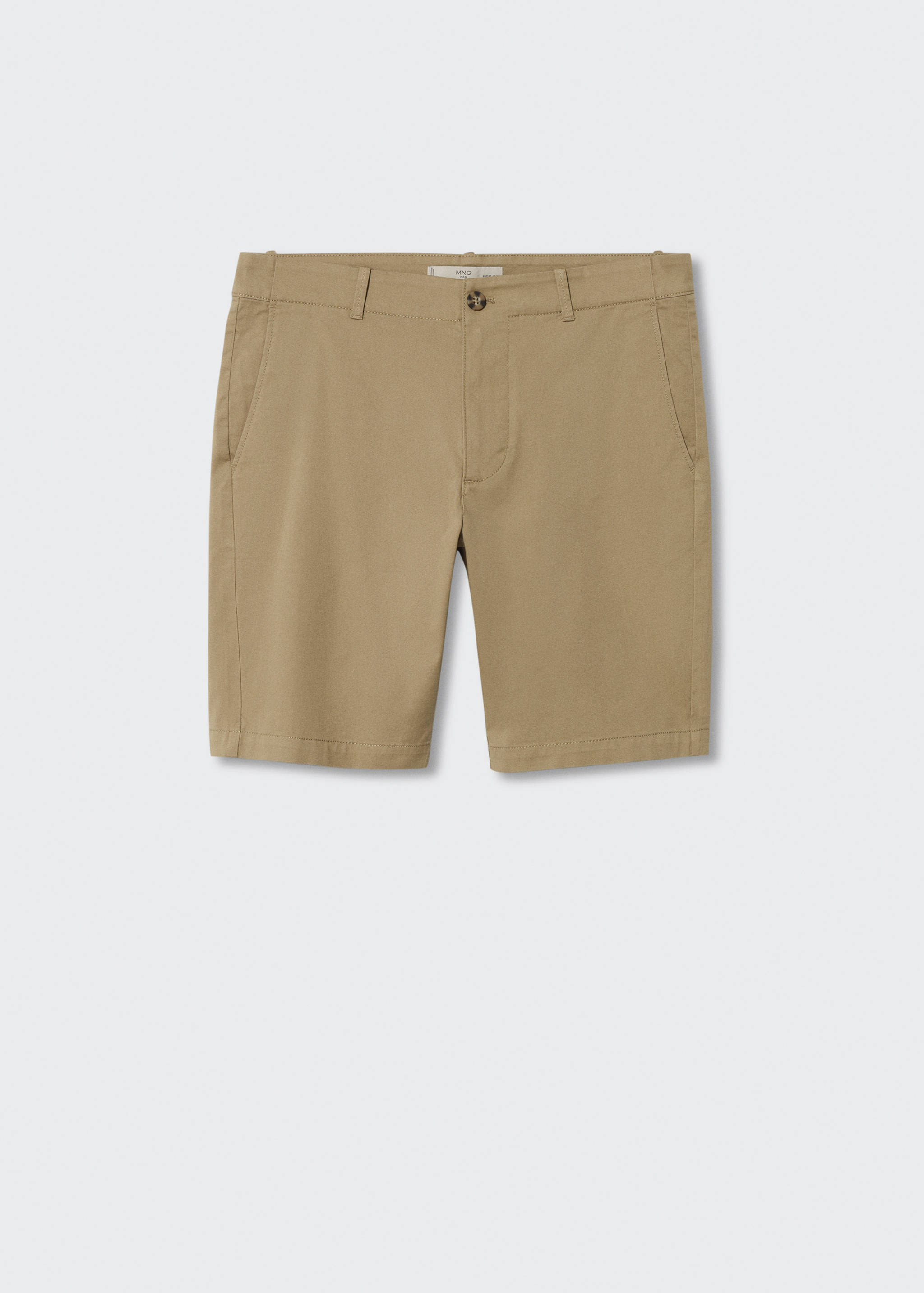 Bermuda slim-fit chino coton - Article sans modèle