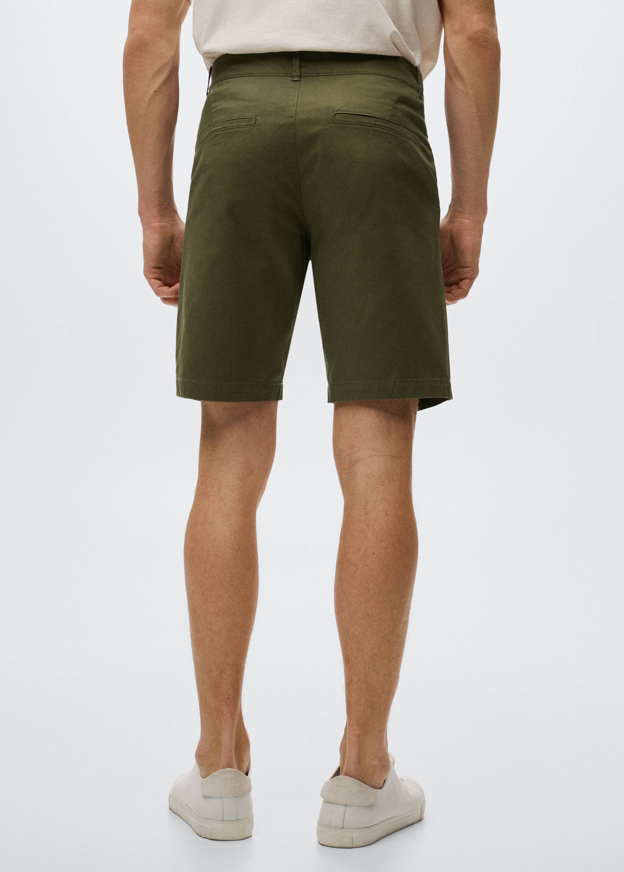 Bermuda slim-fit chino coton - Verso de l’article