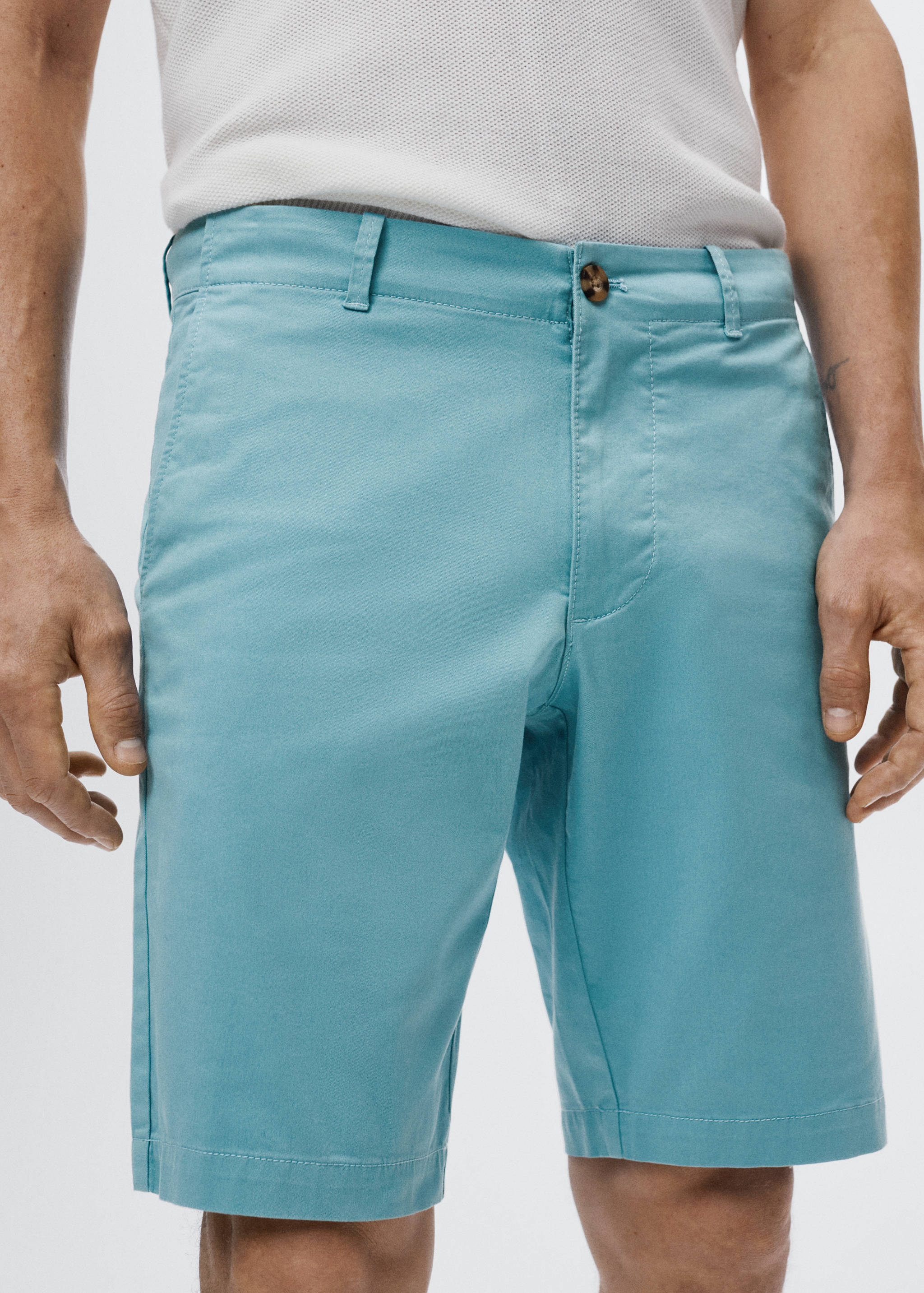 Bermuda slim-fit chino coton - Détail de l'article 1