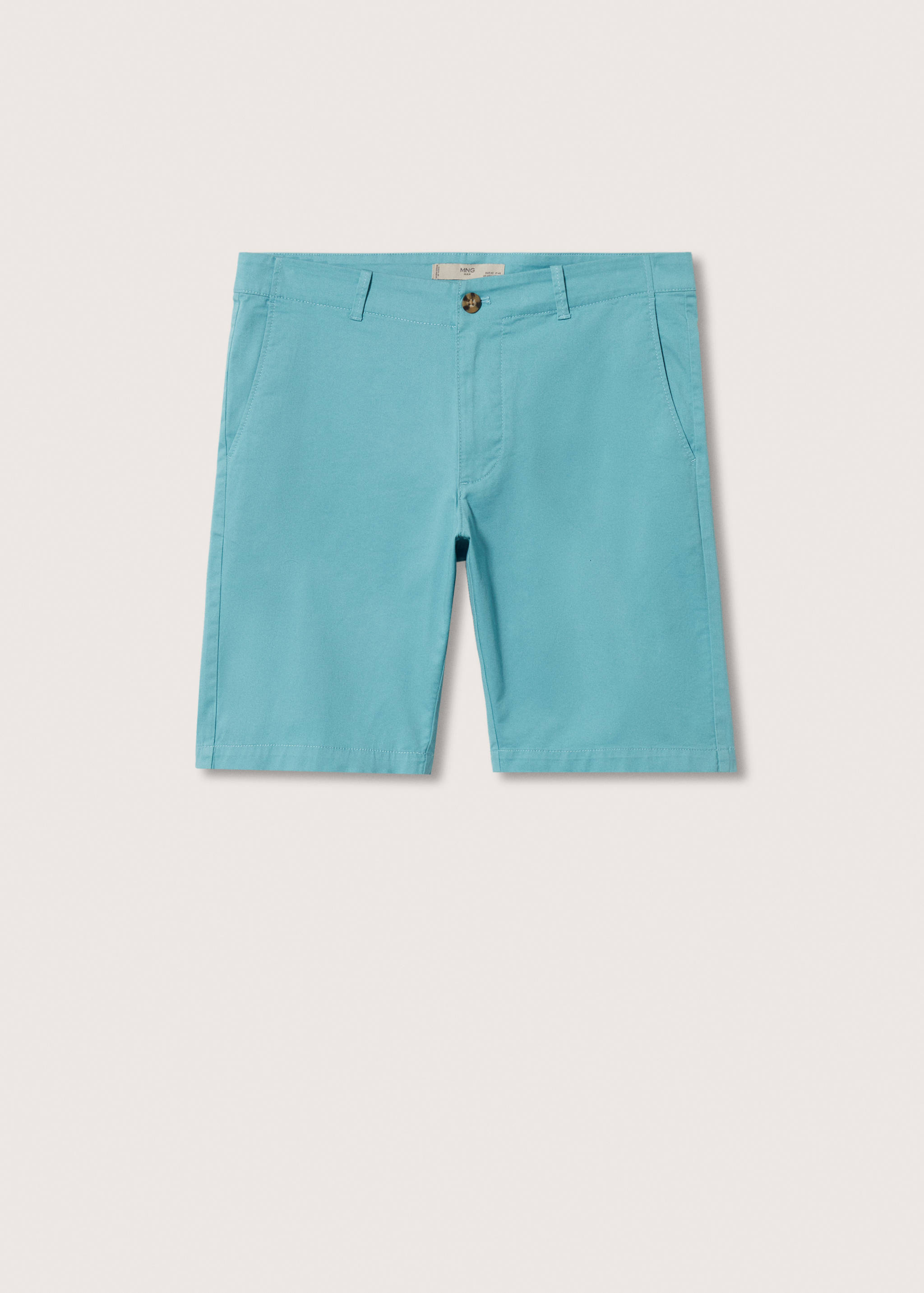 Bermuda slim-fit chino coton - Article sans modèle