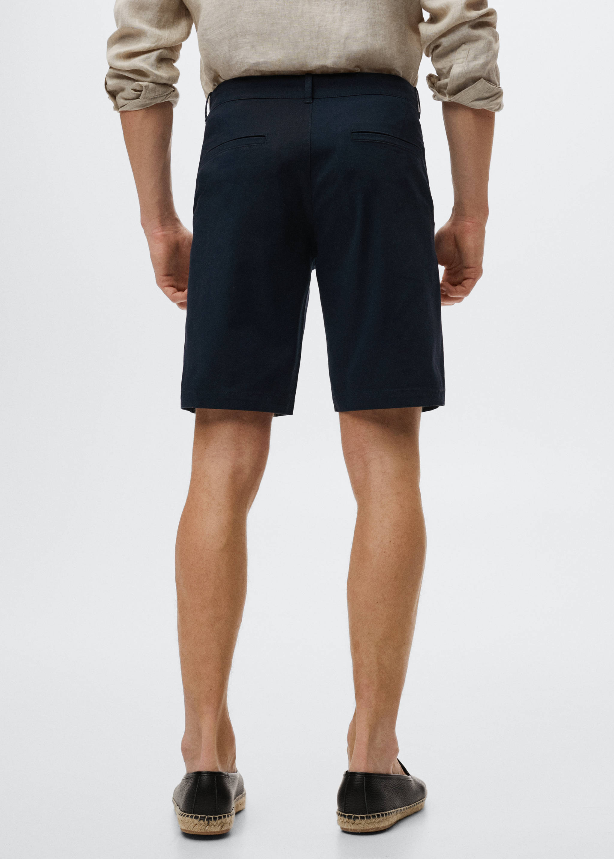 Bermuda slim-fit chino coton - Verso de l’article