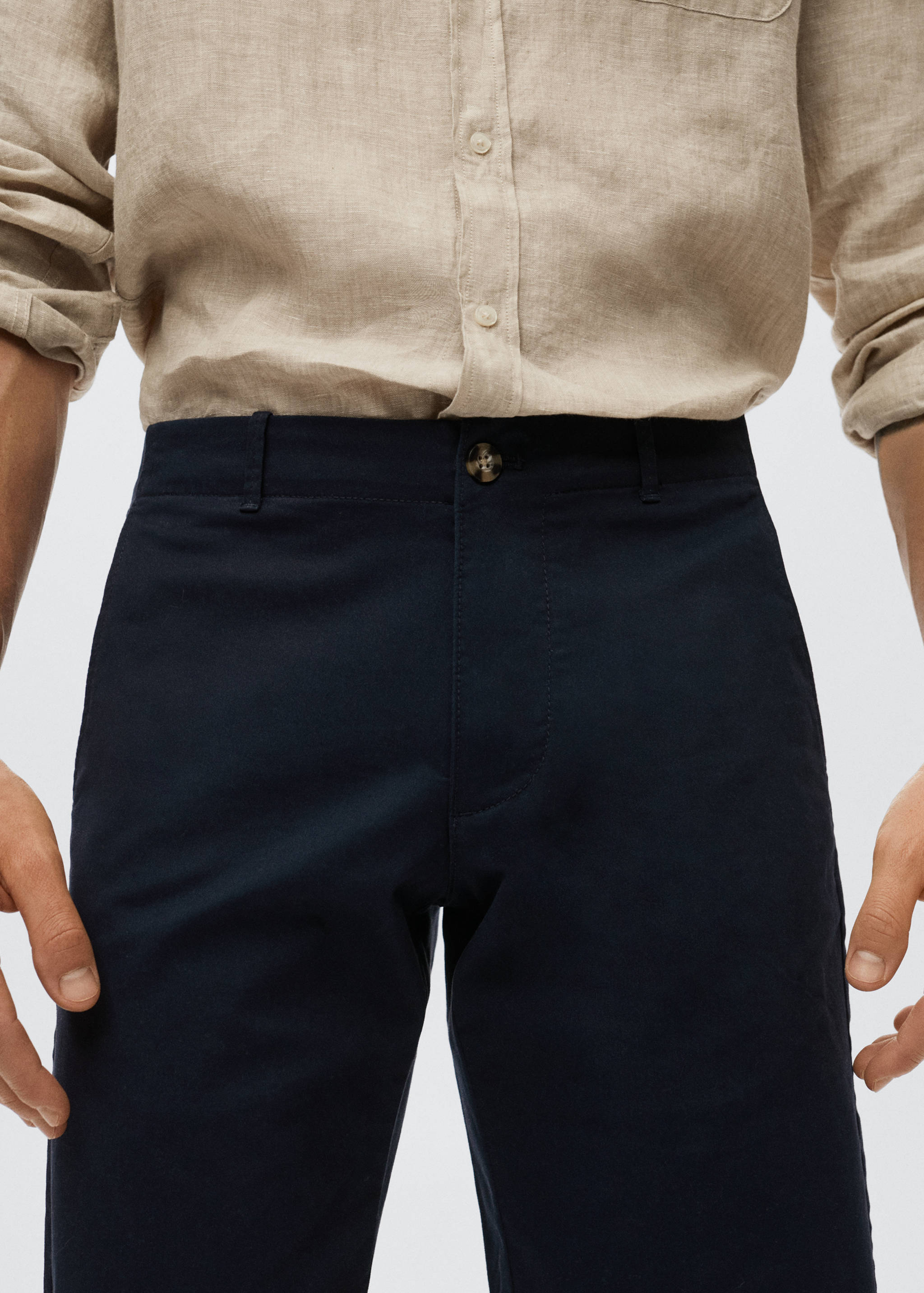 Bermuda slim-fit chino coton - Détail de l'article 1