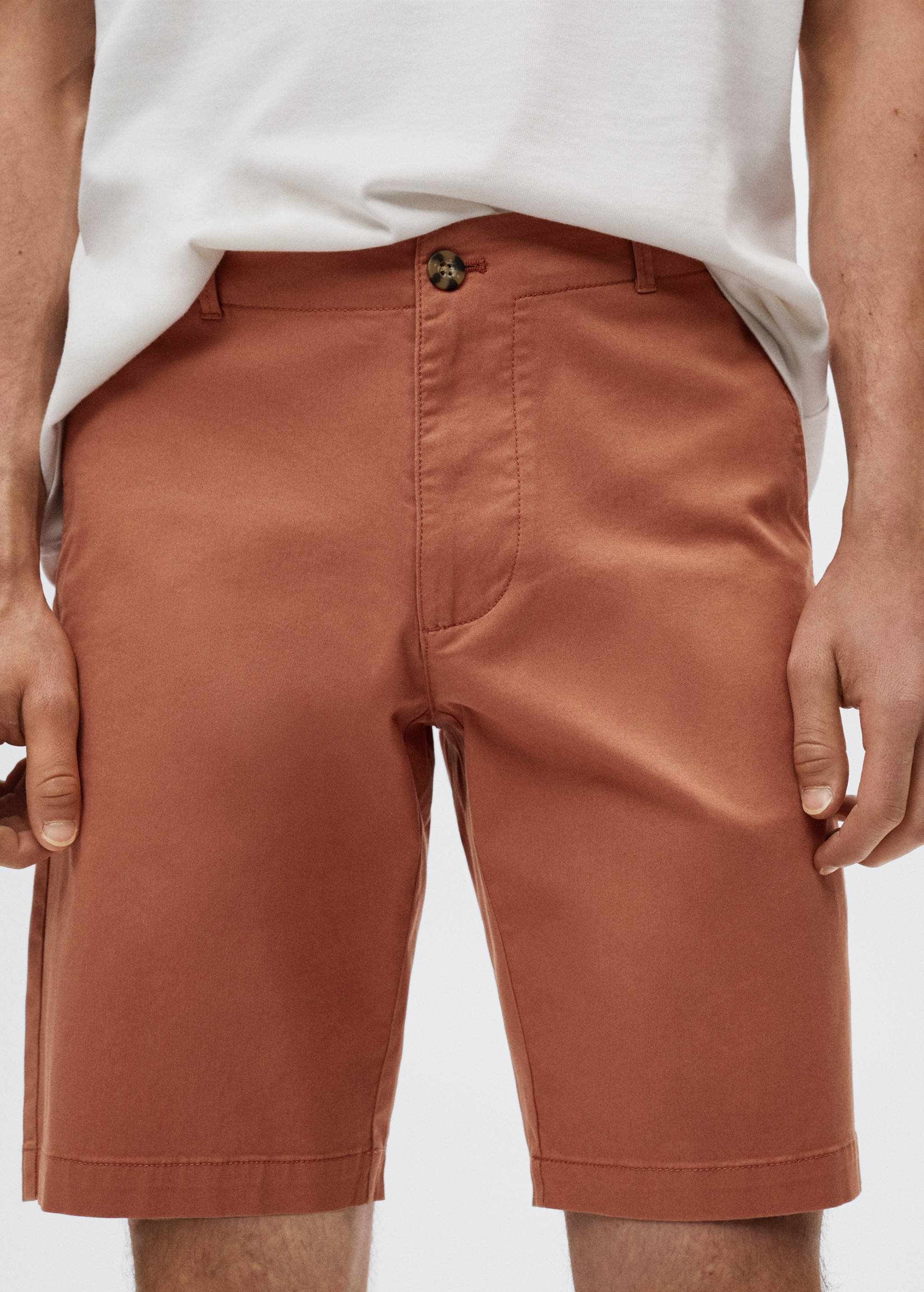 Bermuda slim-fit chino coton - Détail de l'article 1