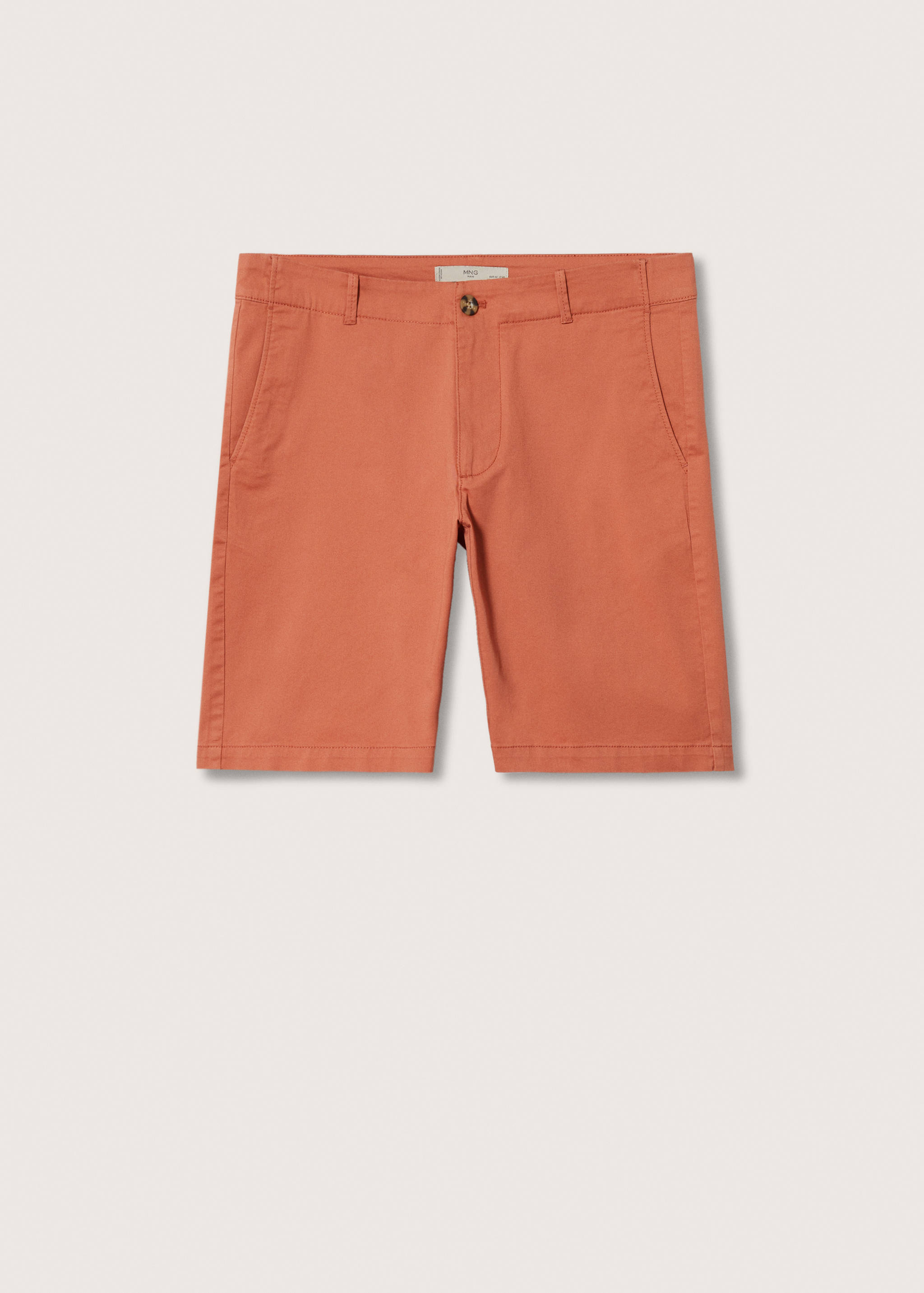 Bermuda slim-fit chino coton - Article sans modèle