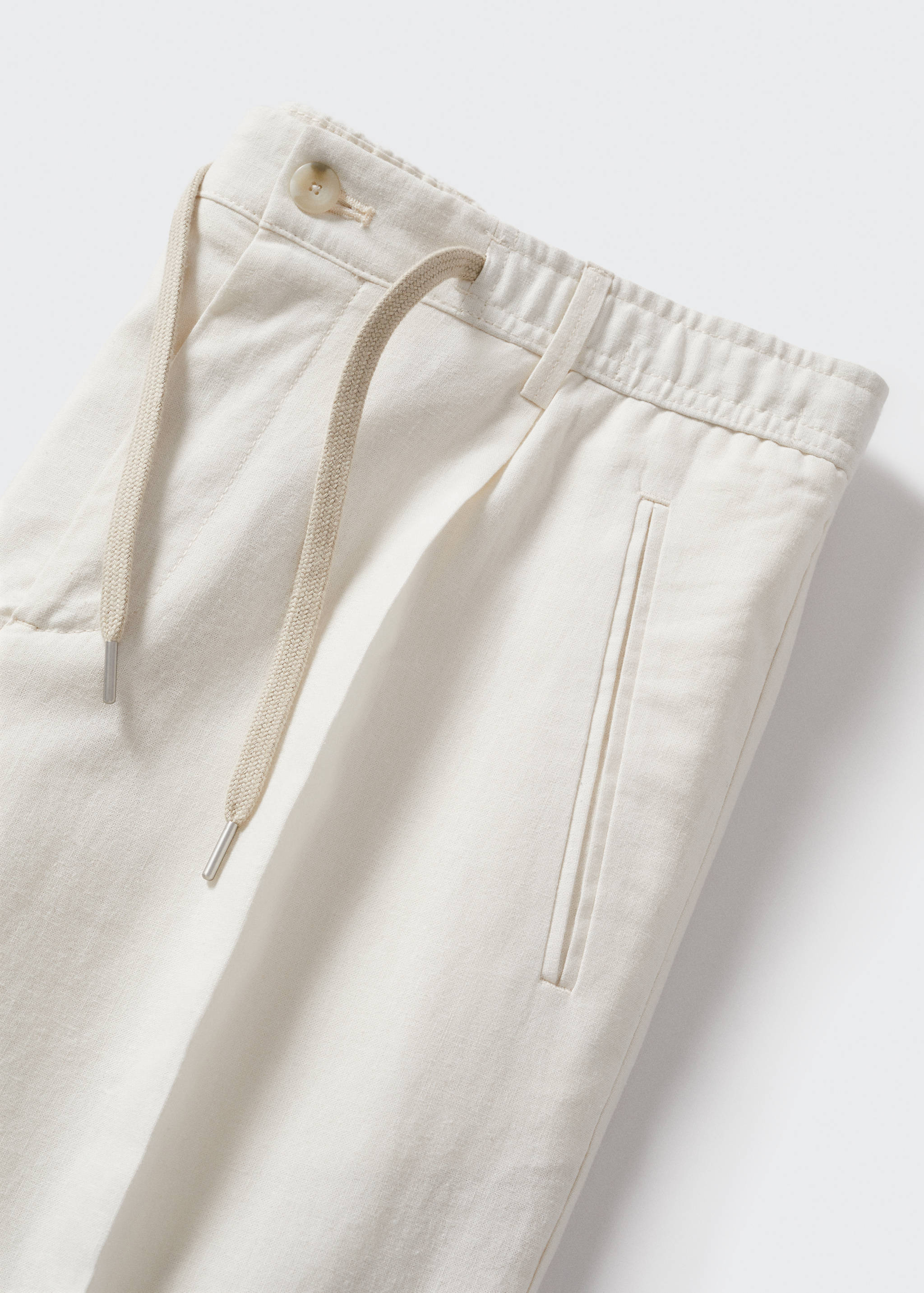 Lněné kalhoty relax fit - Detail zboží 8