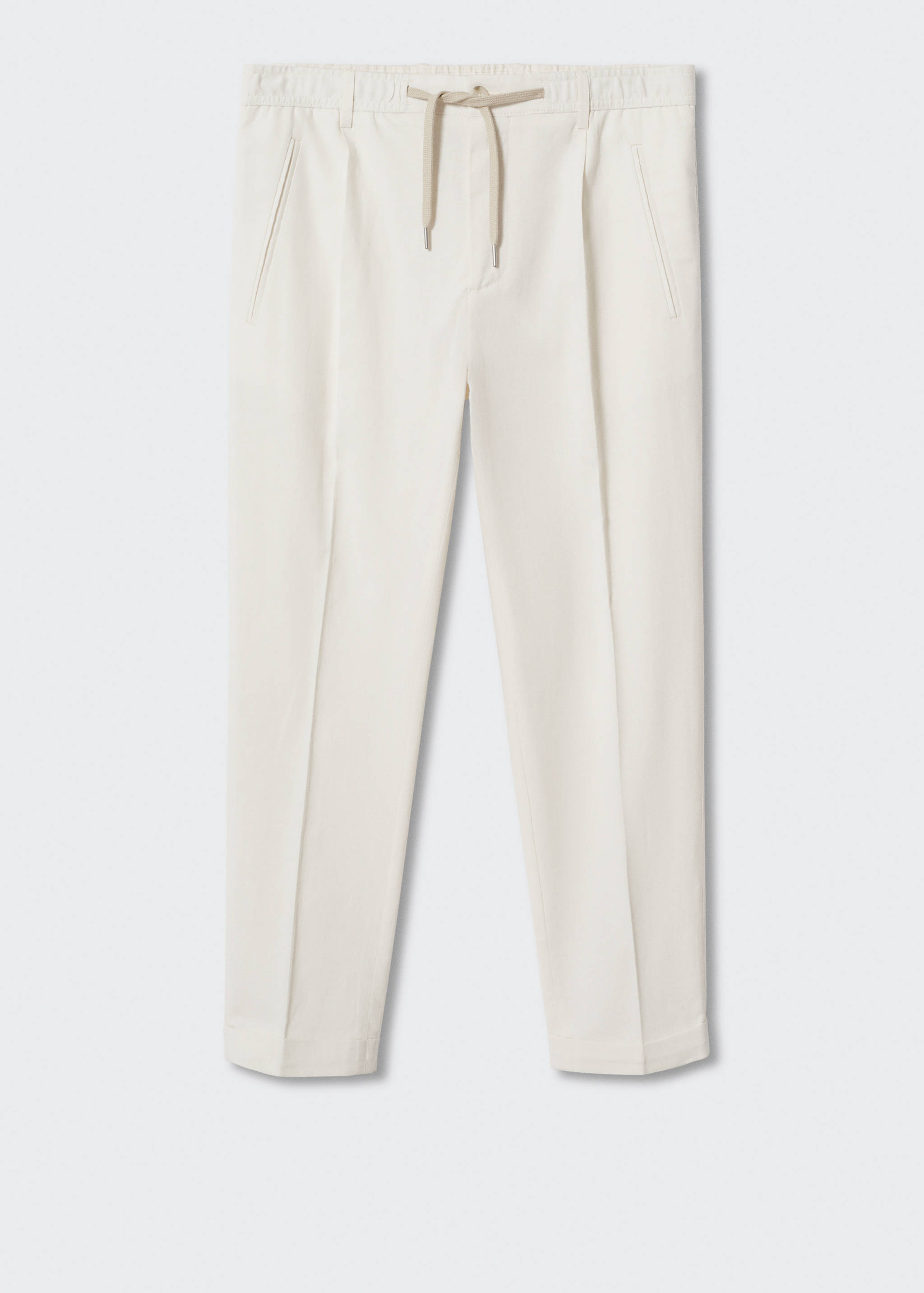 Lněné kalhoty relax fit - Zboží bez modelu