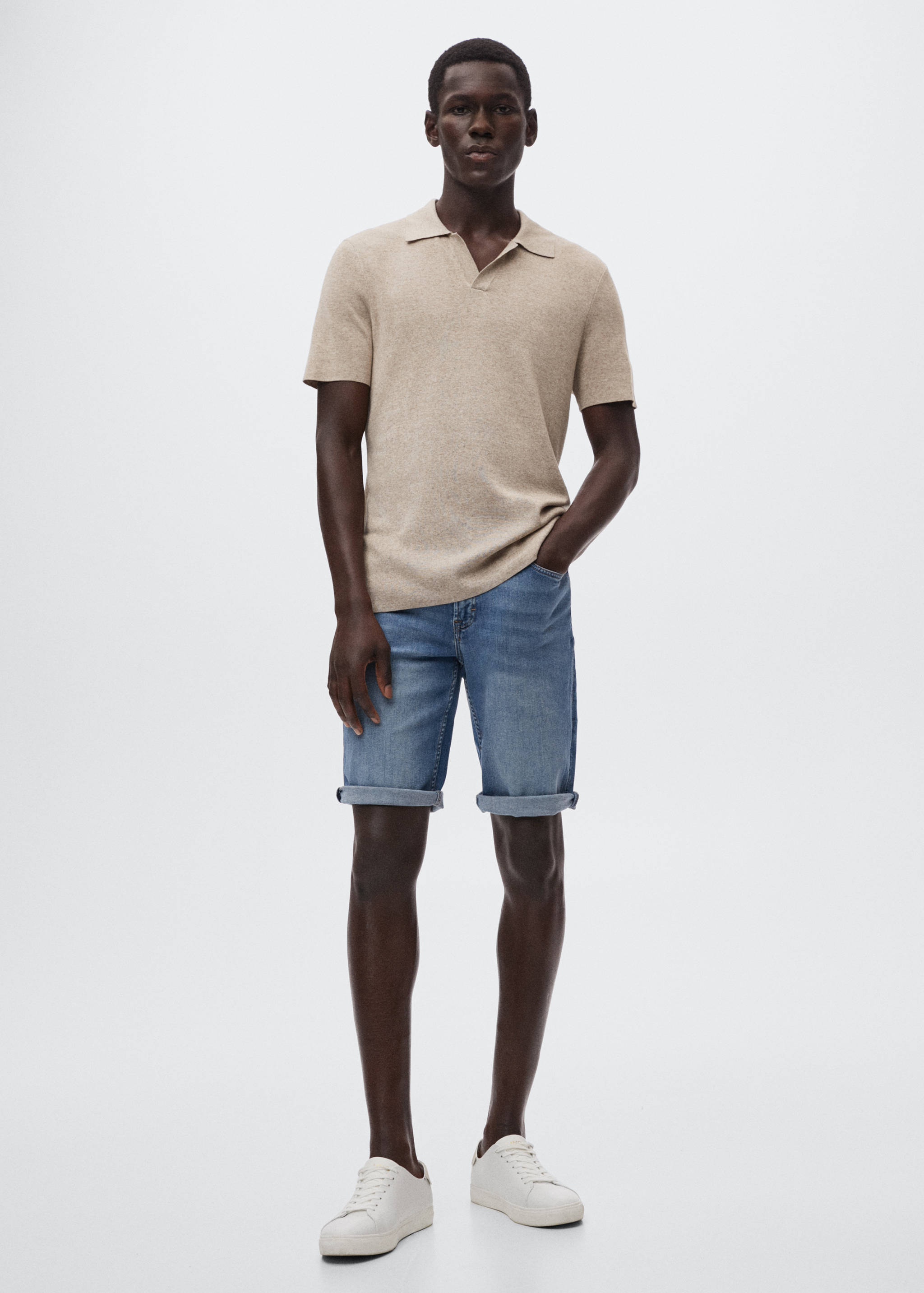 Bermudes texanes slim fit - Pla general