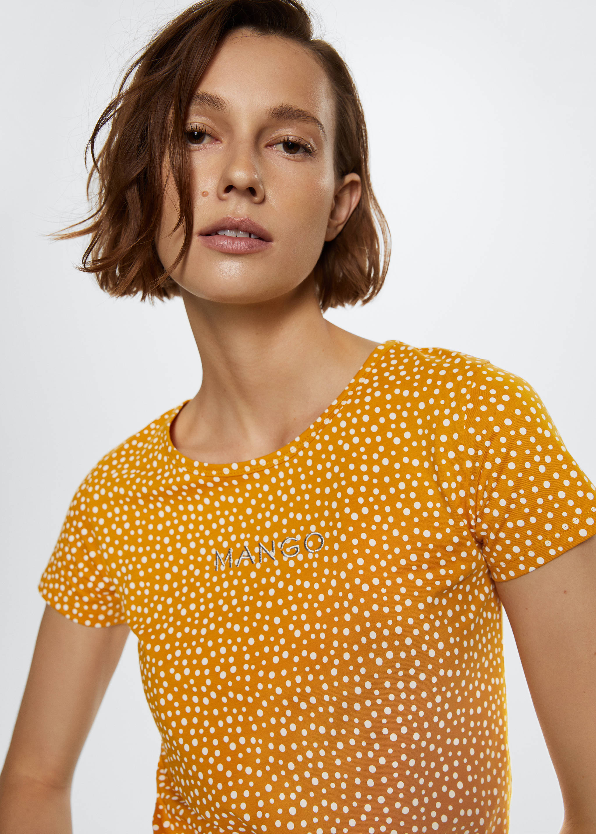 T-shirt imprimé logo brodé - Détail de l'article 1