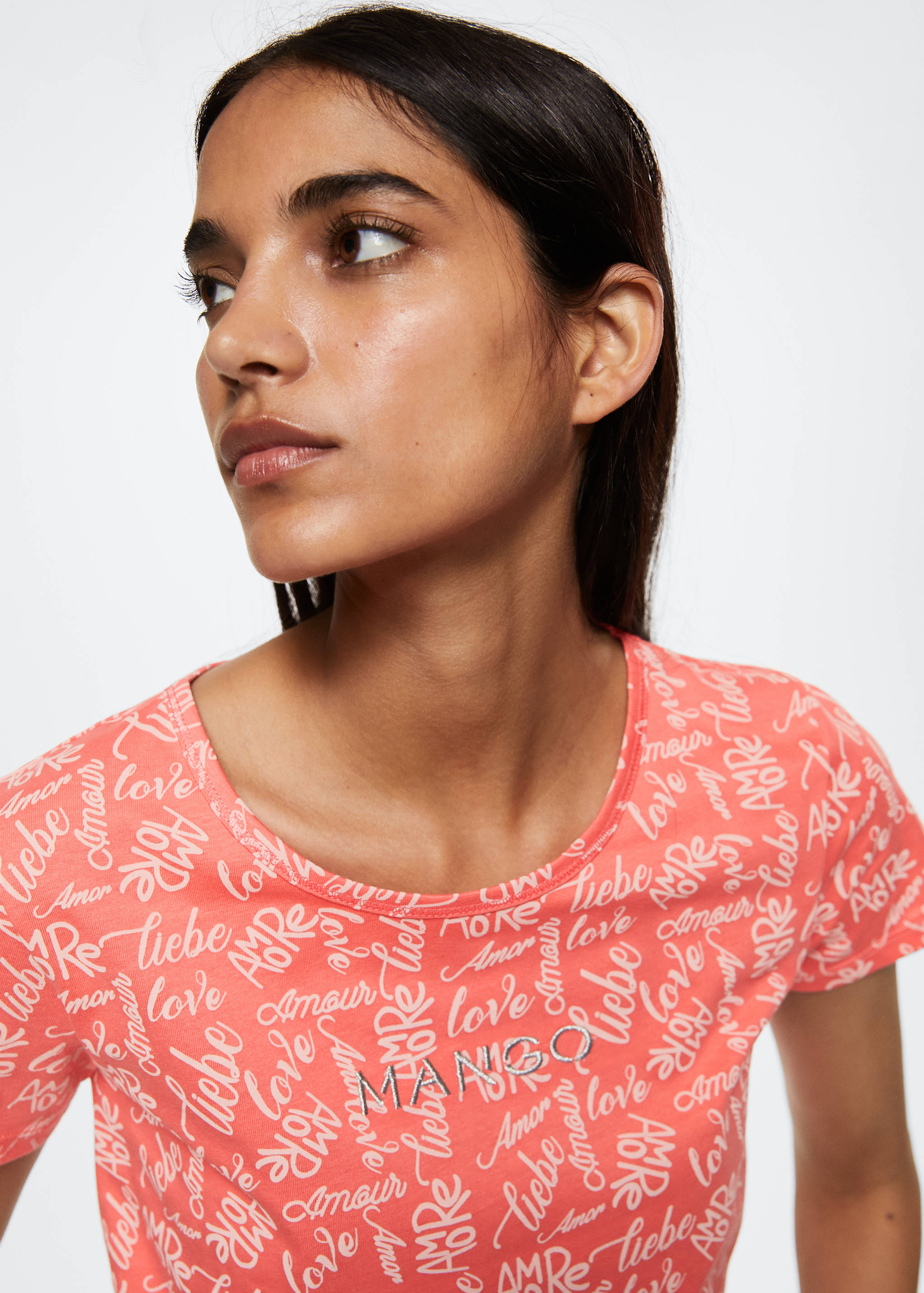 T-shirt imprimé logo brodé - Détail de l'article 1