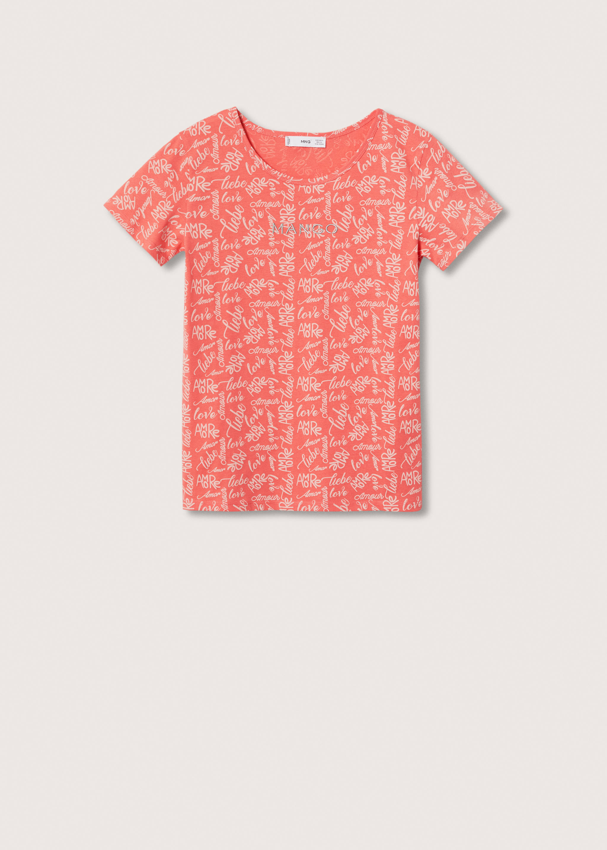 T-shirt imprimé logo brodé - Article sans modèle