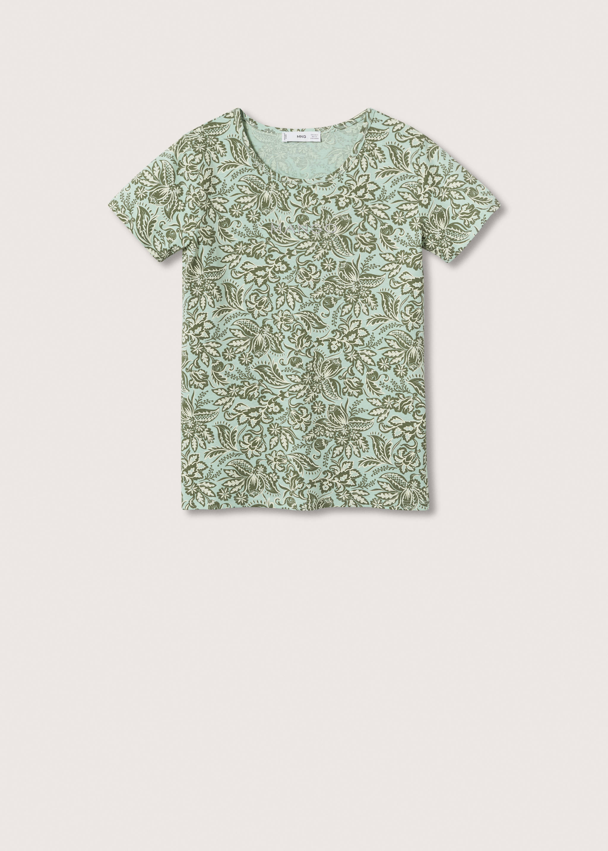 T-shirt imprimé logo brodé - Article sans modèle