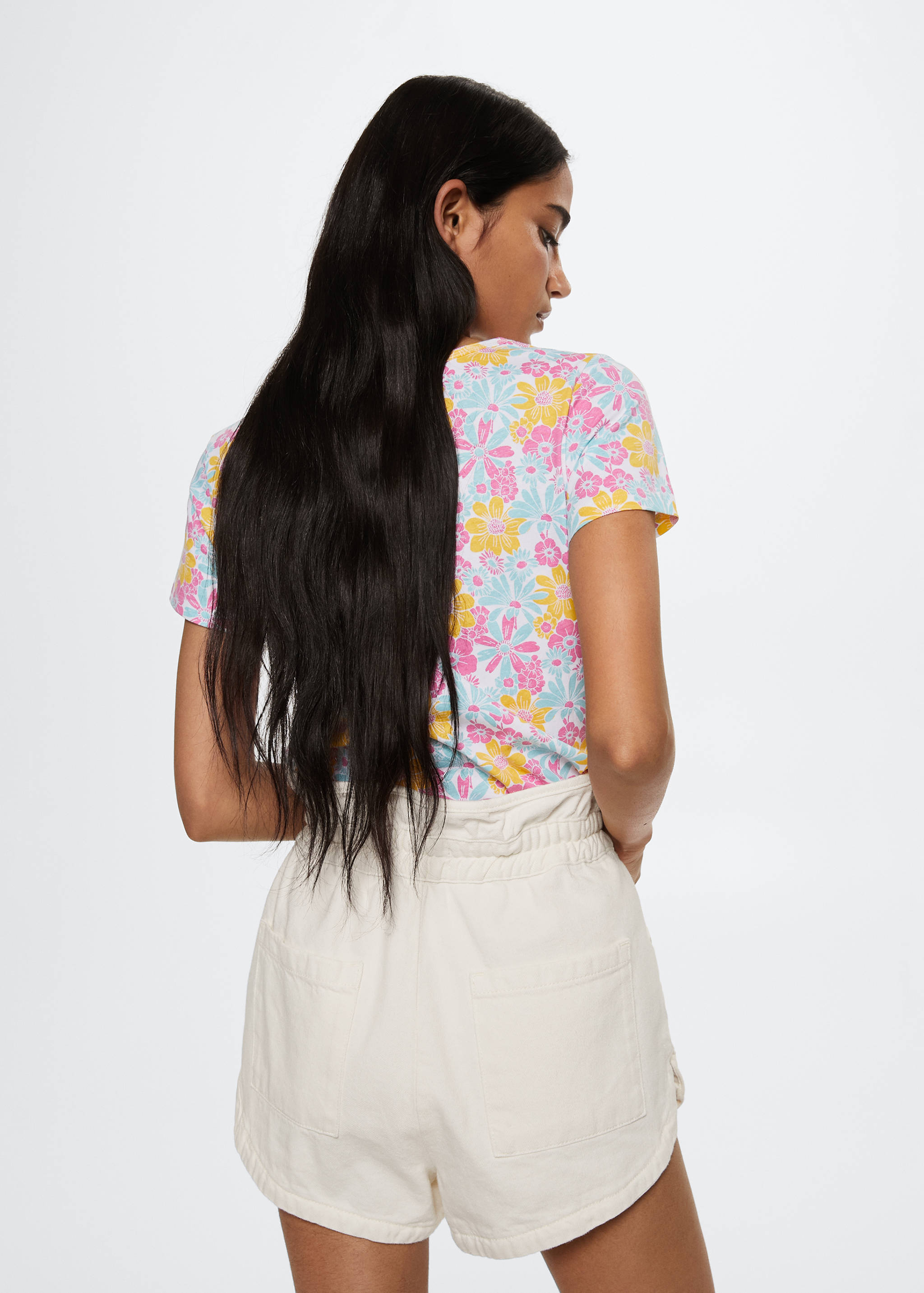 T-shirt imprimé logo brodé - Verso de l’article