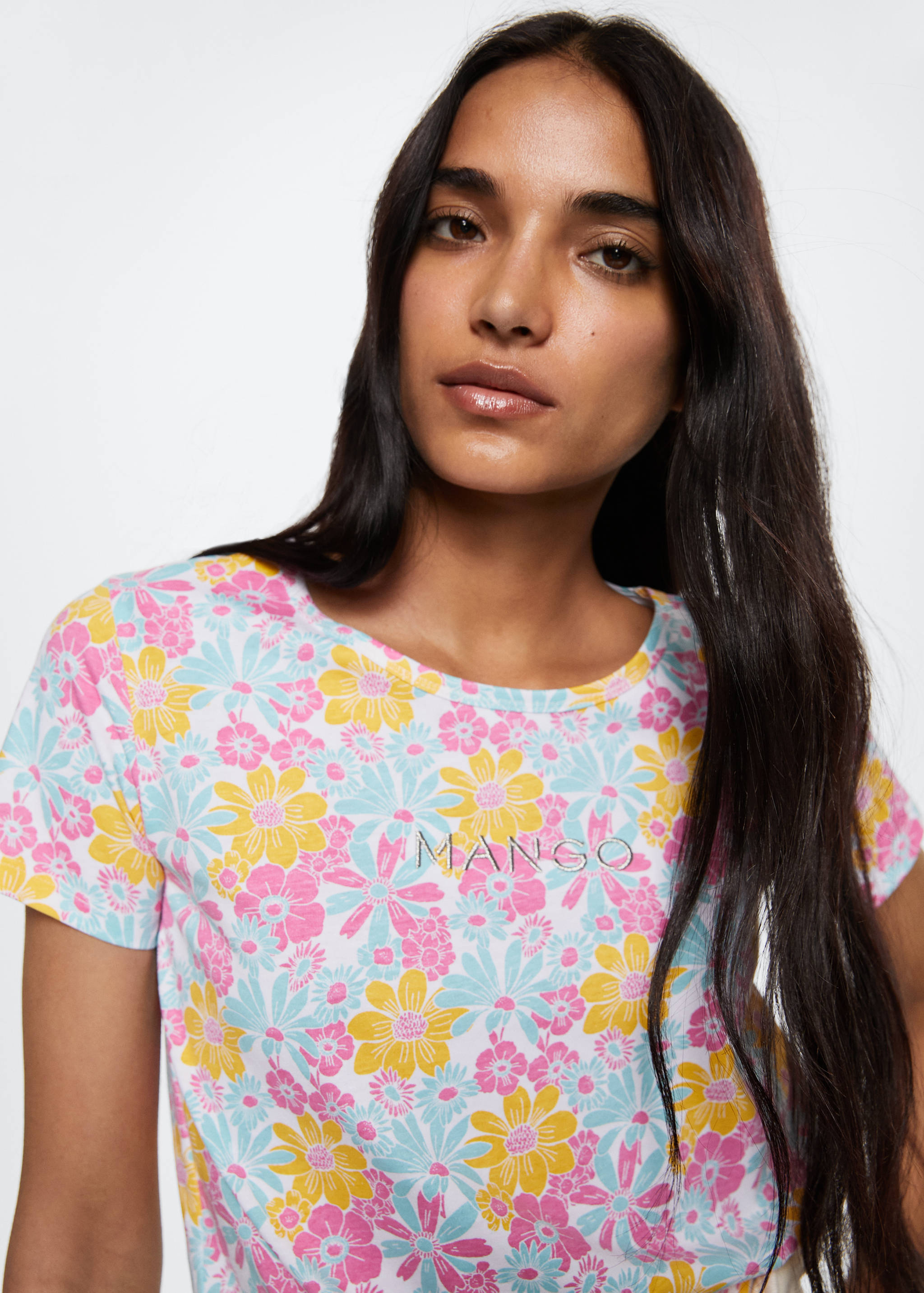 T-shirt imprimé logo brodé - Détail de l'article 1