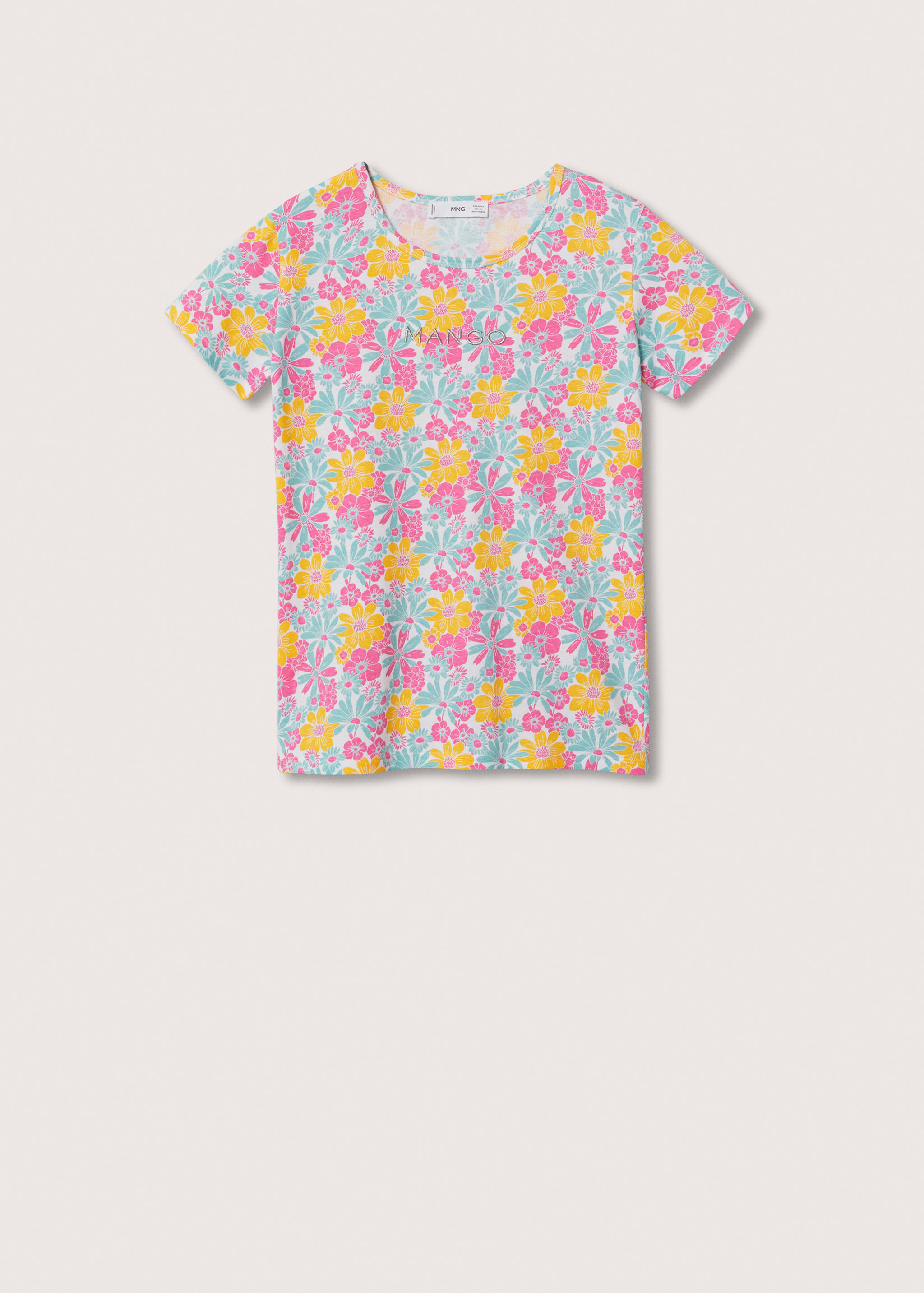 T-shirt imprimé logo brodé - Article sans modèle