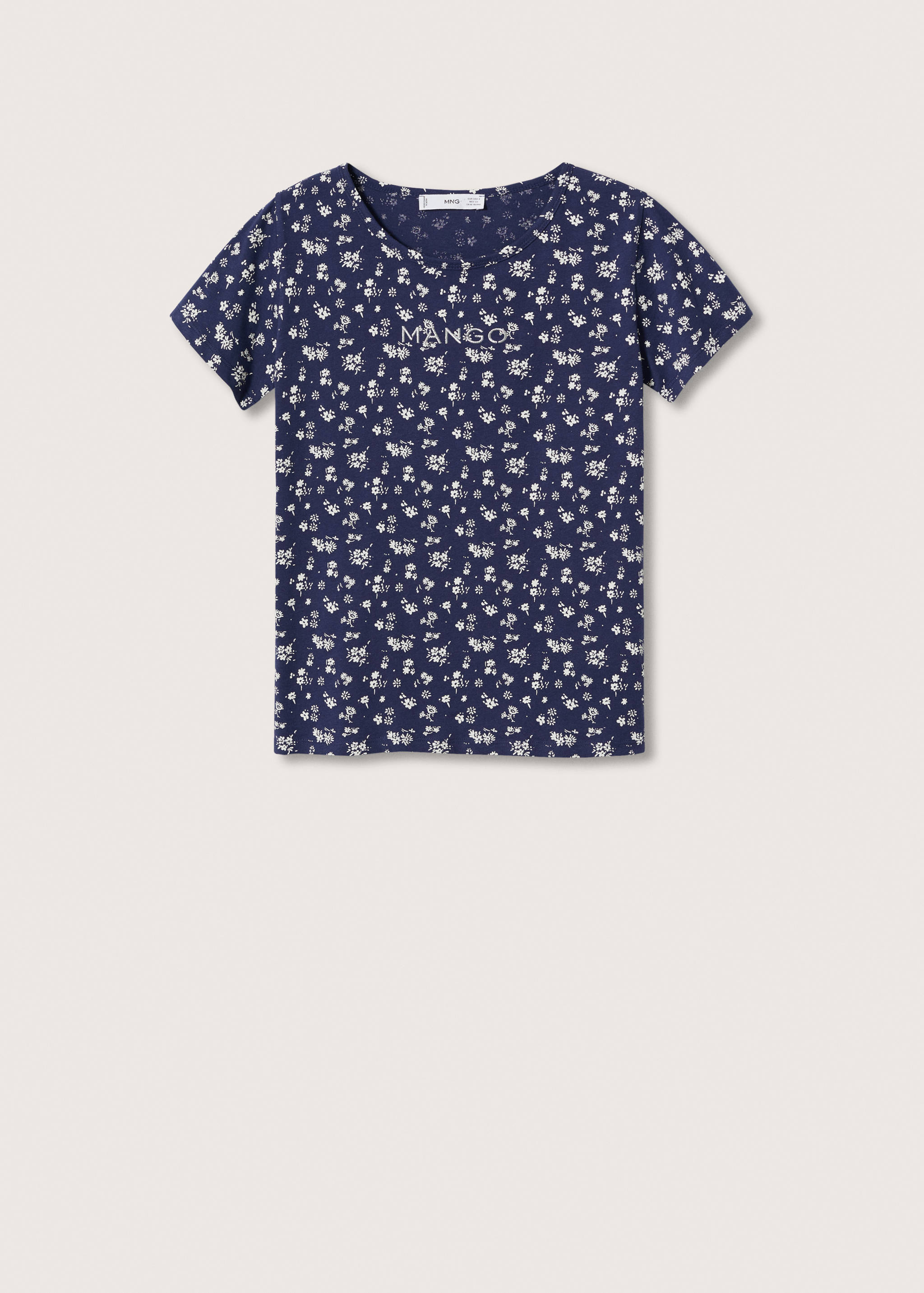 T-shirt imprimé logo brodé - Article sans modèle