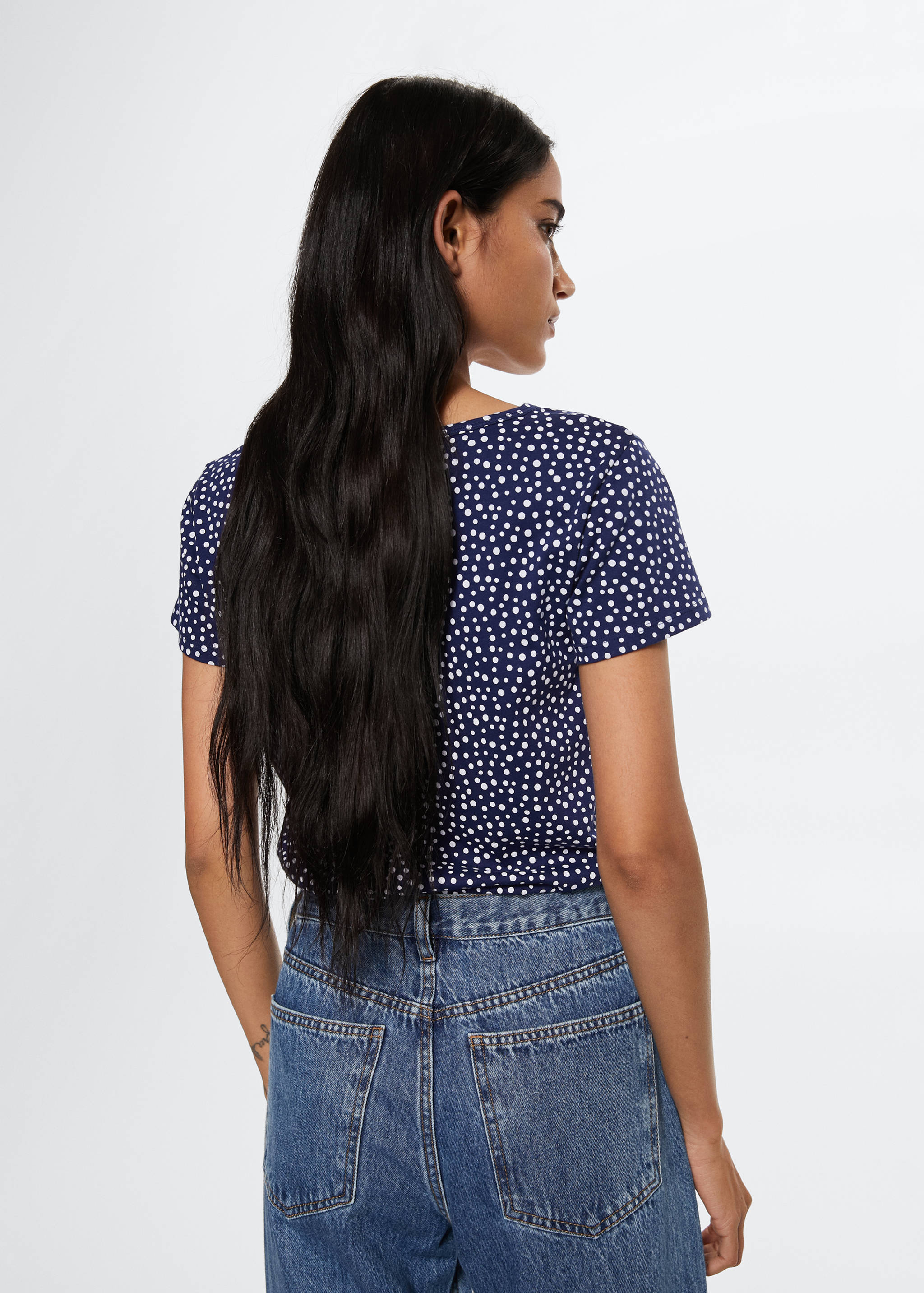 T-shirt imprimé logo brodé - Verso de l’article