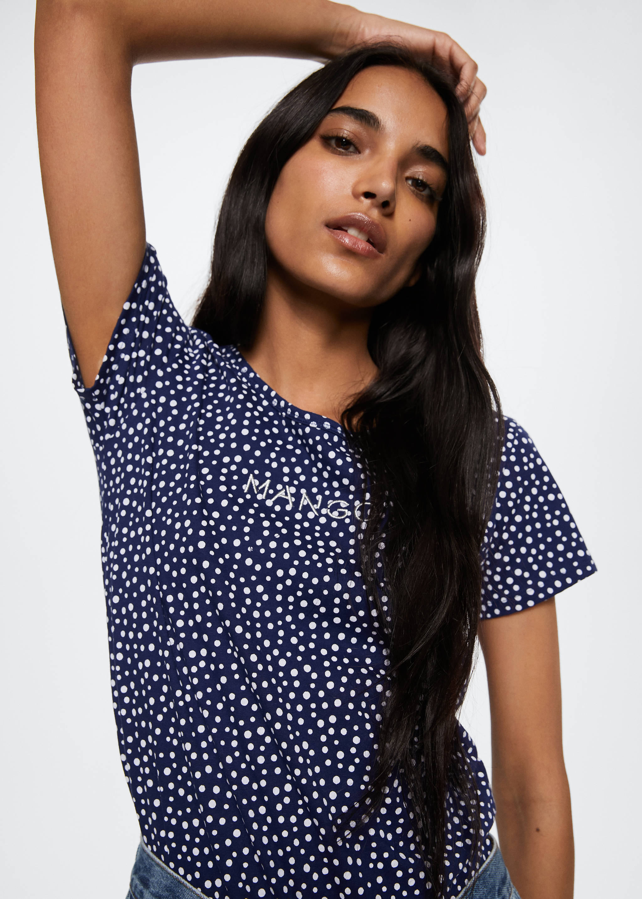 T-shirt imprimé logo brodé - Détail de l'article 1