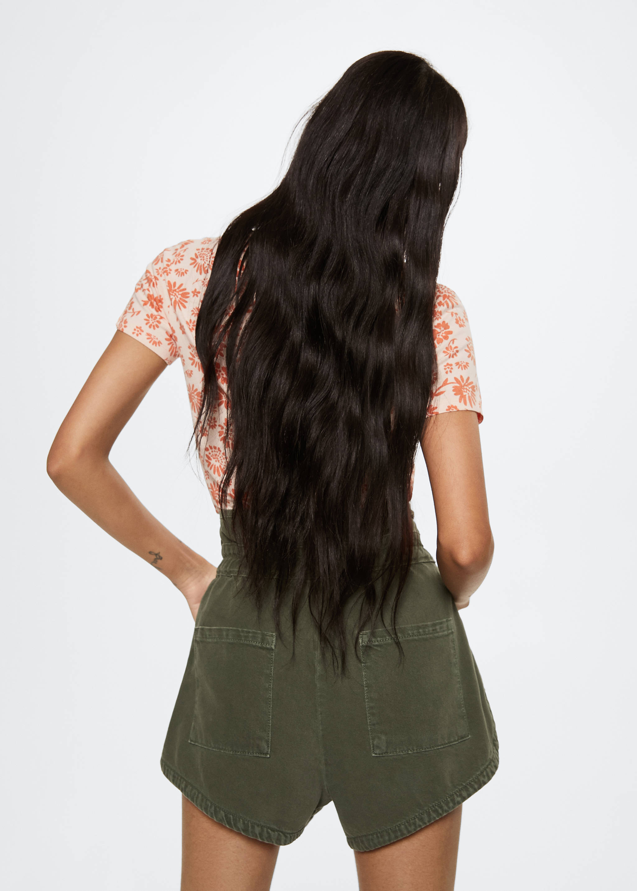 T-shirt imprimé logo brodé - Verso de l’article