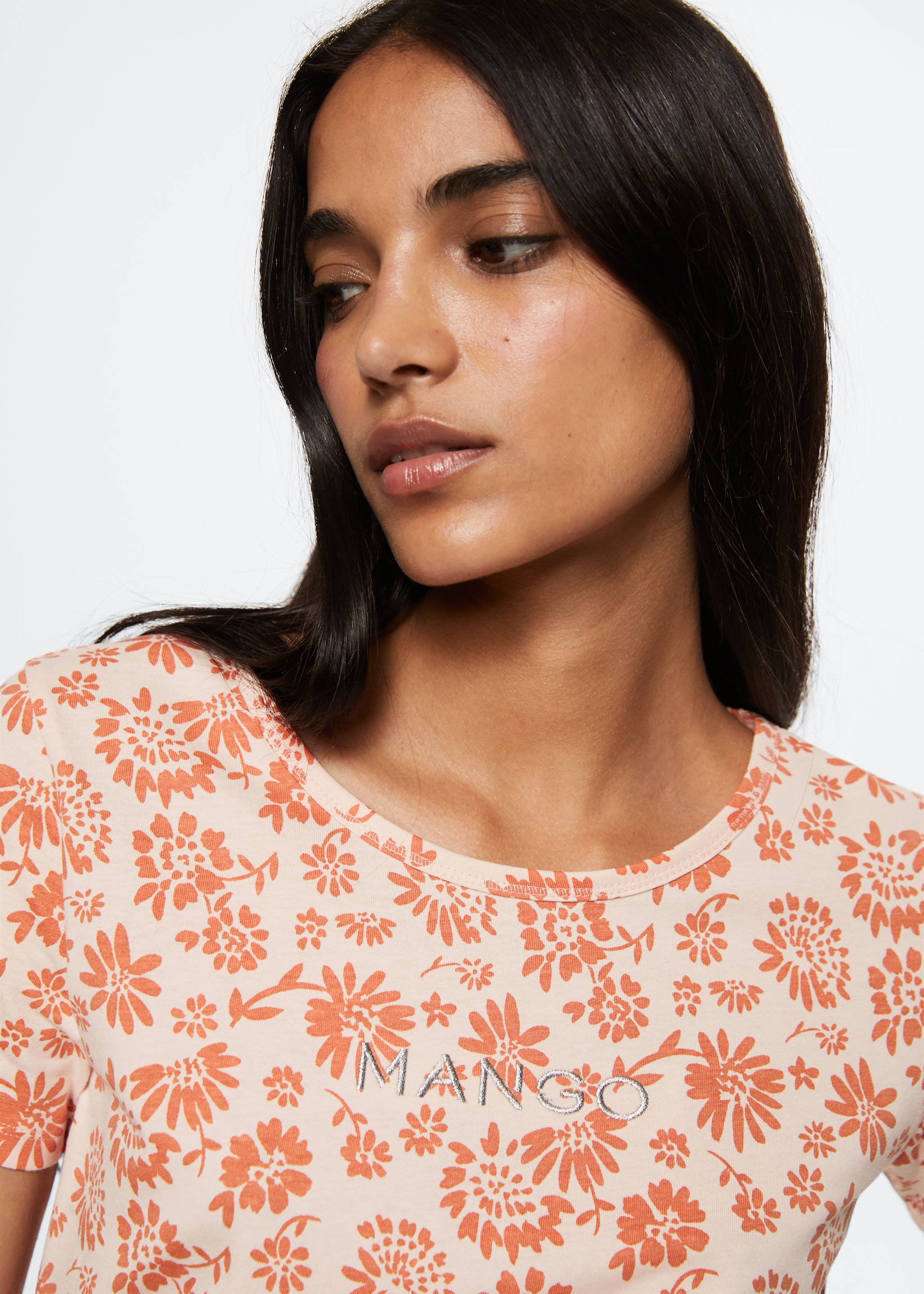 T-shirt imprimé logo brodé - Détail de l'article 1